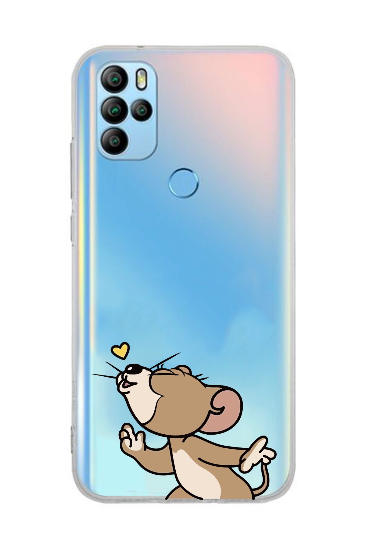 moonset Omix X300/X500 Uyumlu Jerry Tasarımlı Baskılı Şeffaf Telefon Kılıfı