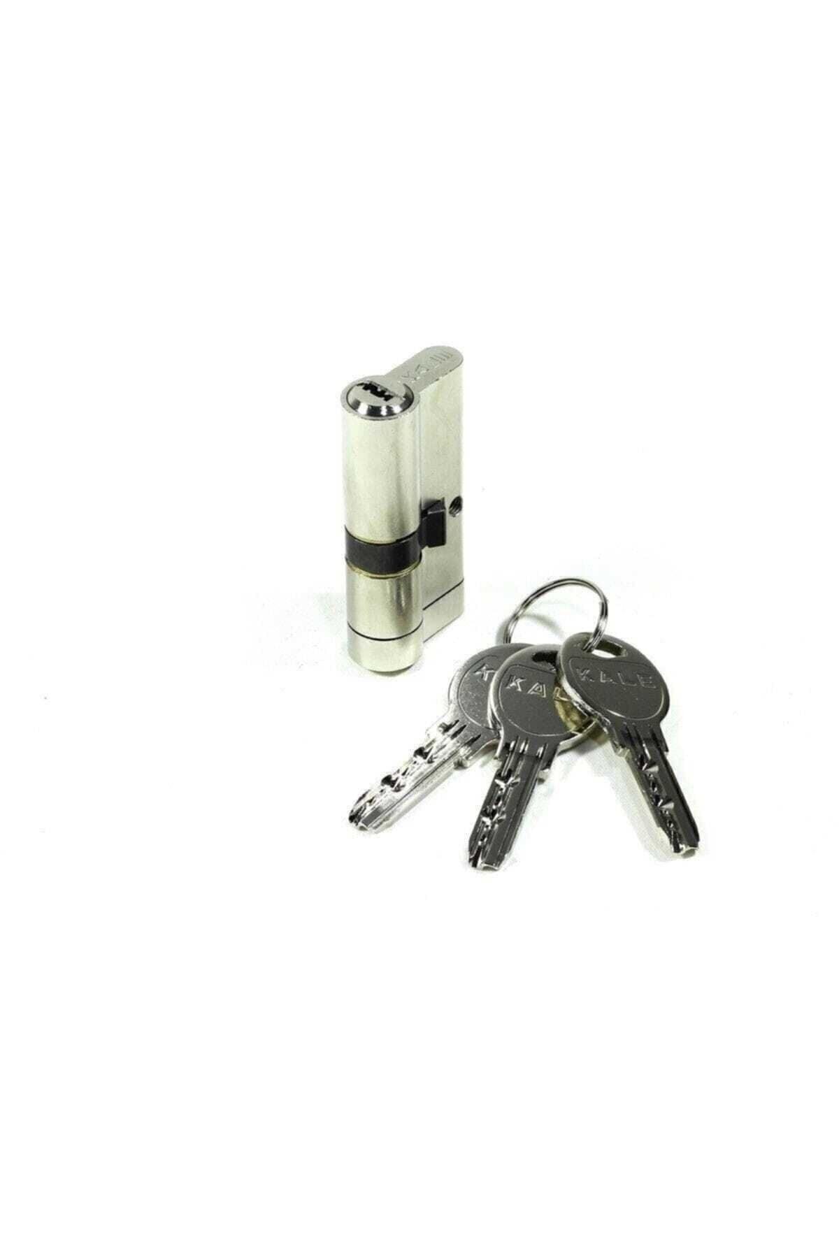 KALE-164bne Trapped Barrel 68 Mm. Satin Keyed Lock Door Core 2
