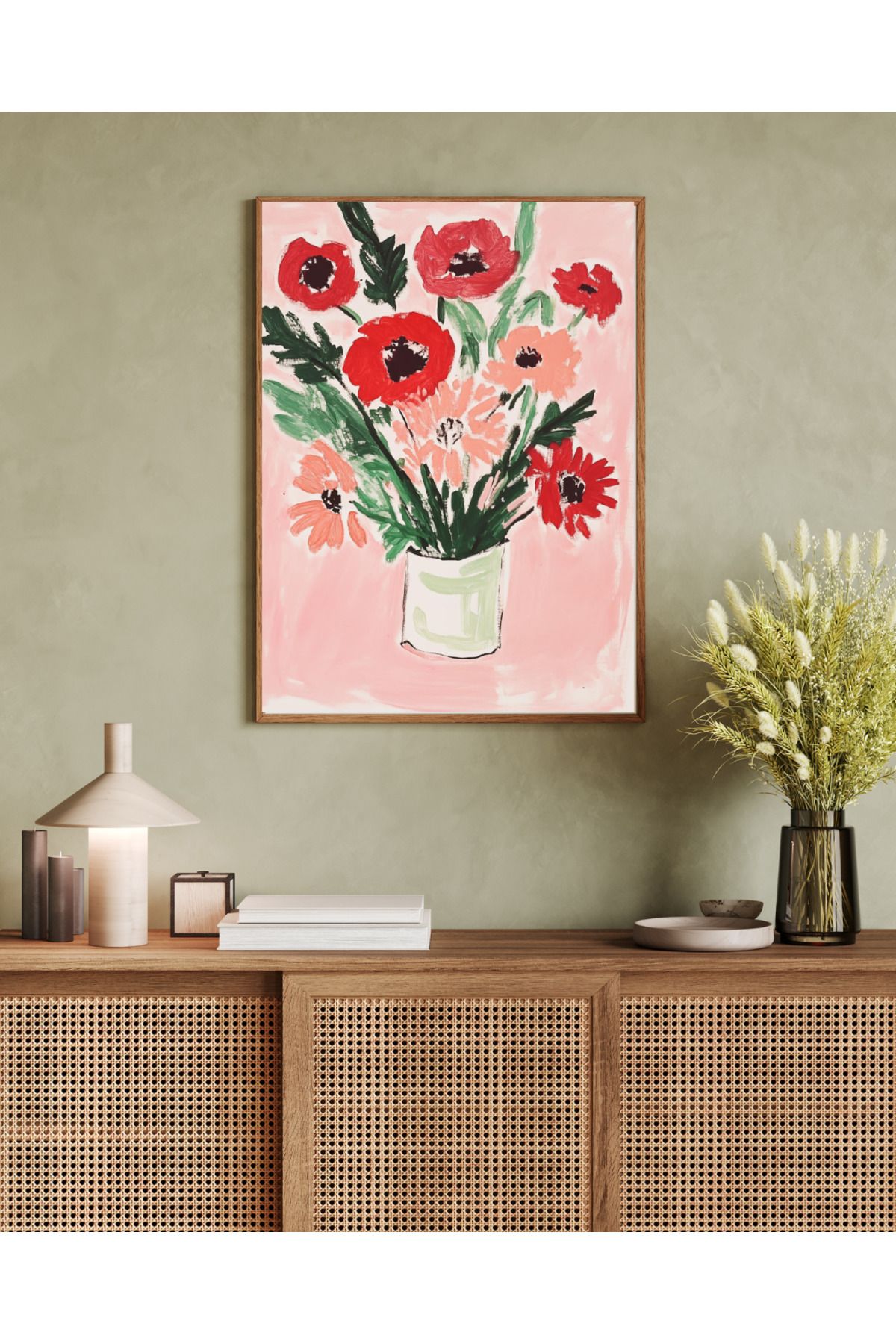 woodhomeworks tek parça salon ofis dekor tablo
