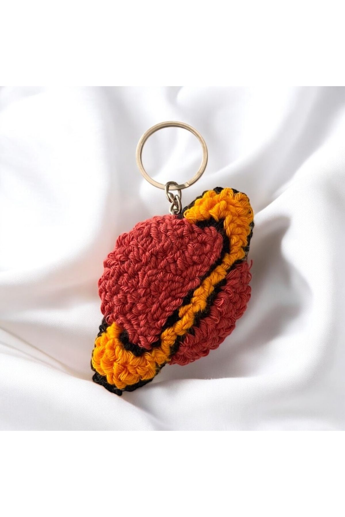 YümanınYumağı Hand Made Örgü Satürn Anahtarlık