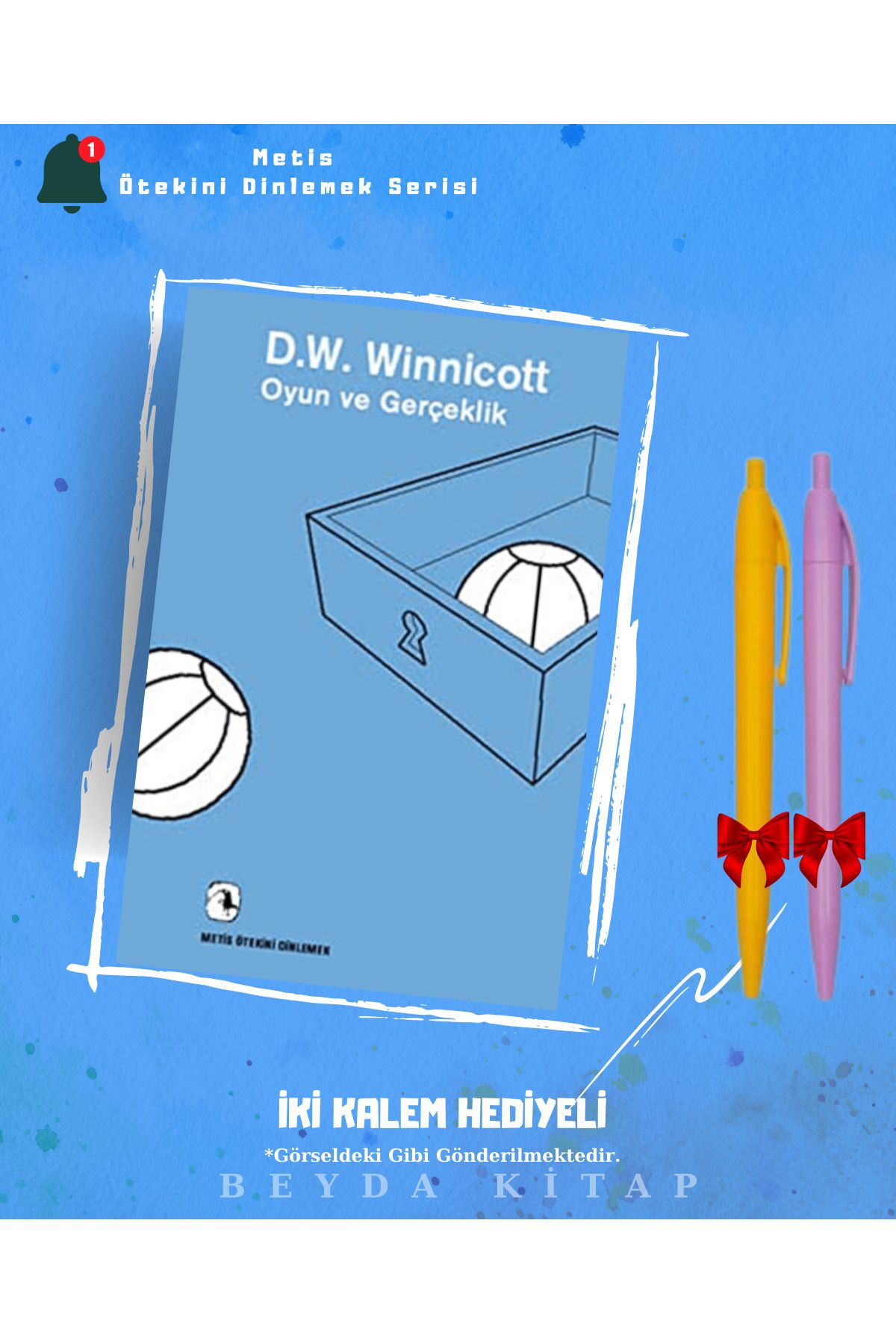 Metis Yayınları Oyun ve Gerçeklik - D.W. Winnicott - İki Kalem Hediyeli, OTSDNM21