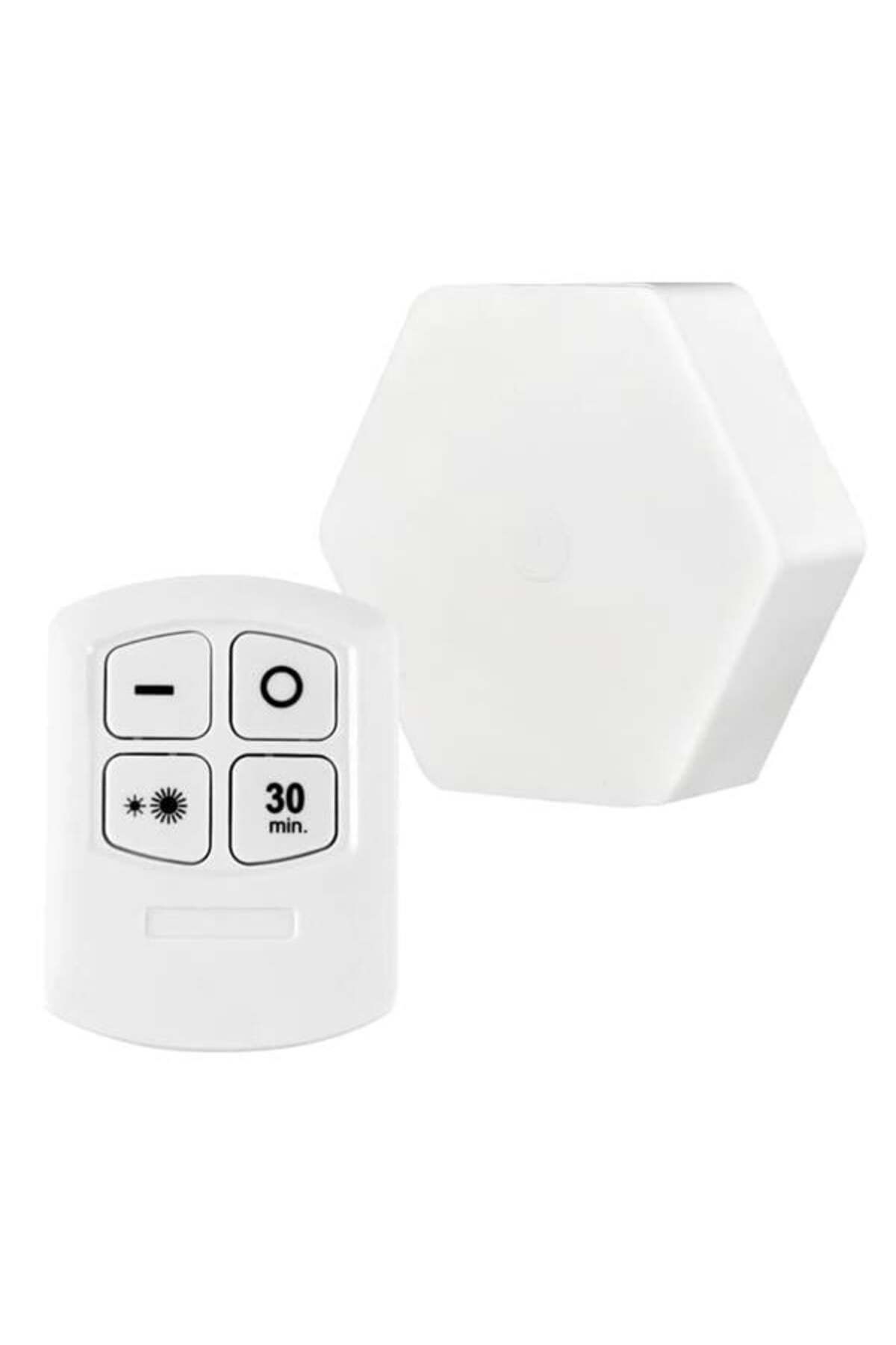 feifei Powermaster Mx-359 Tekli Altıgen Kumandalı Pilli Dokunmatik Tezgah Altı - Duvar Led Aydınlatma