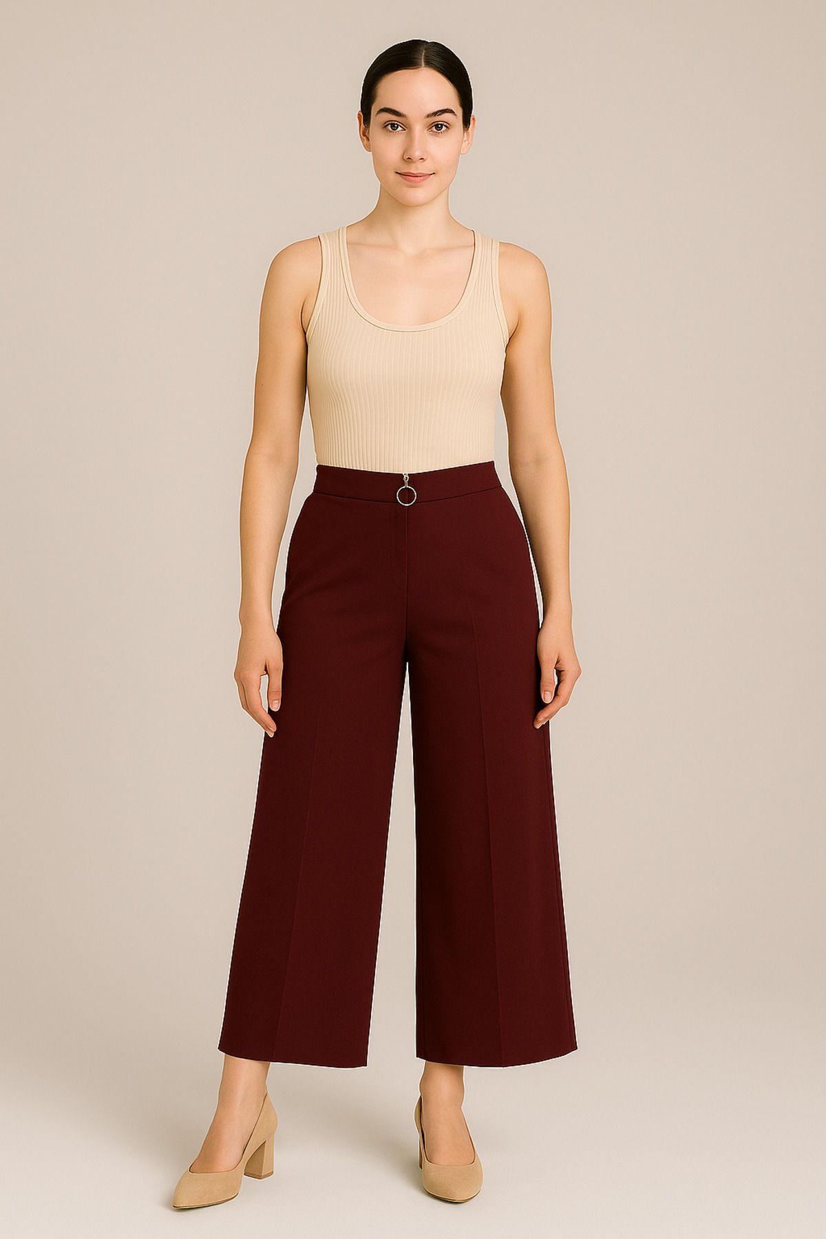 Ahsenbutik Wide Leg Pantolon