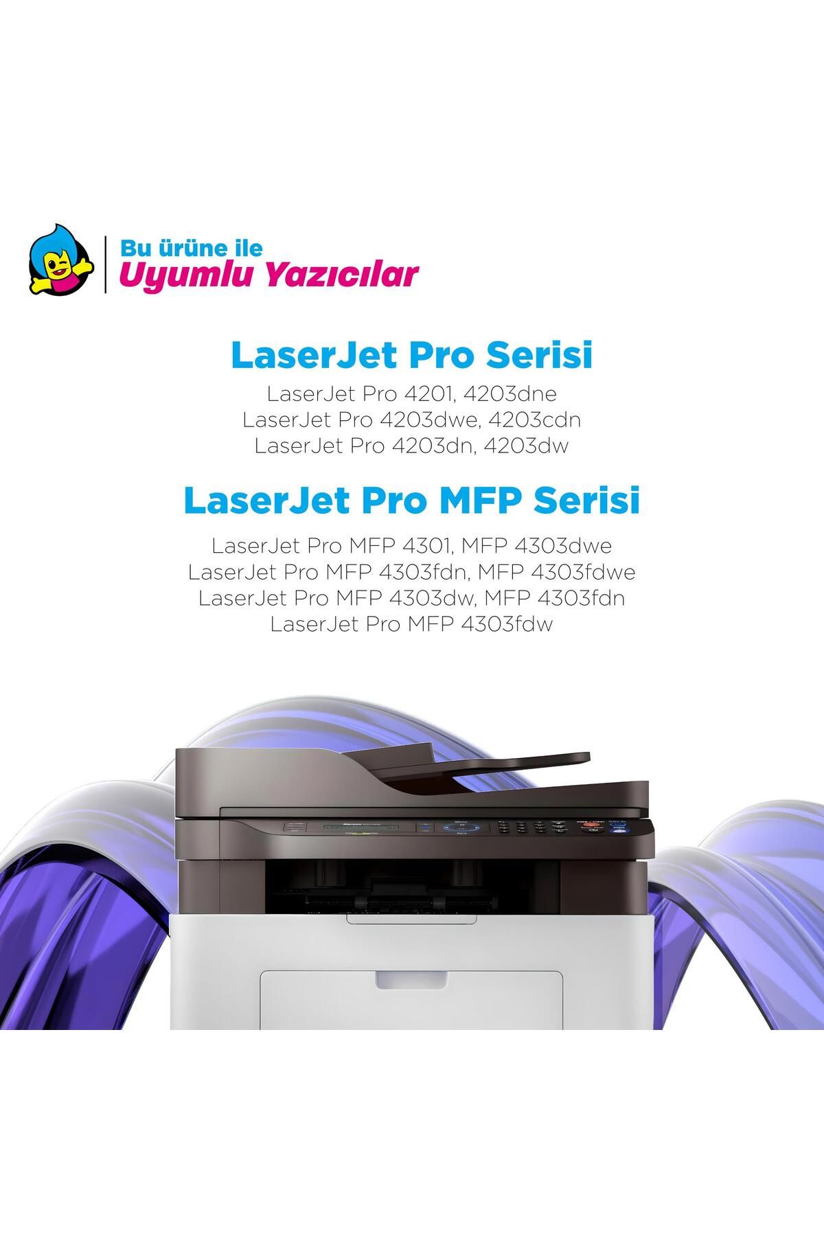 tonermax HP Uyumlu Tonermax Color LaserJet Pro MFP 4301 Muadil Toner Takımı / Hp 230A W2300A