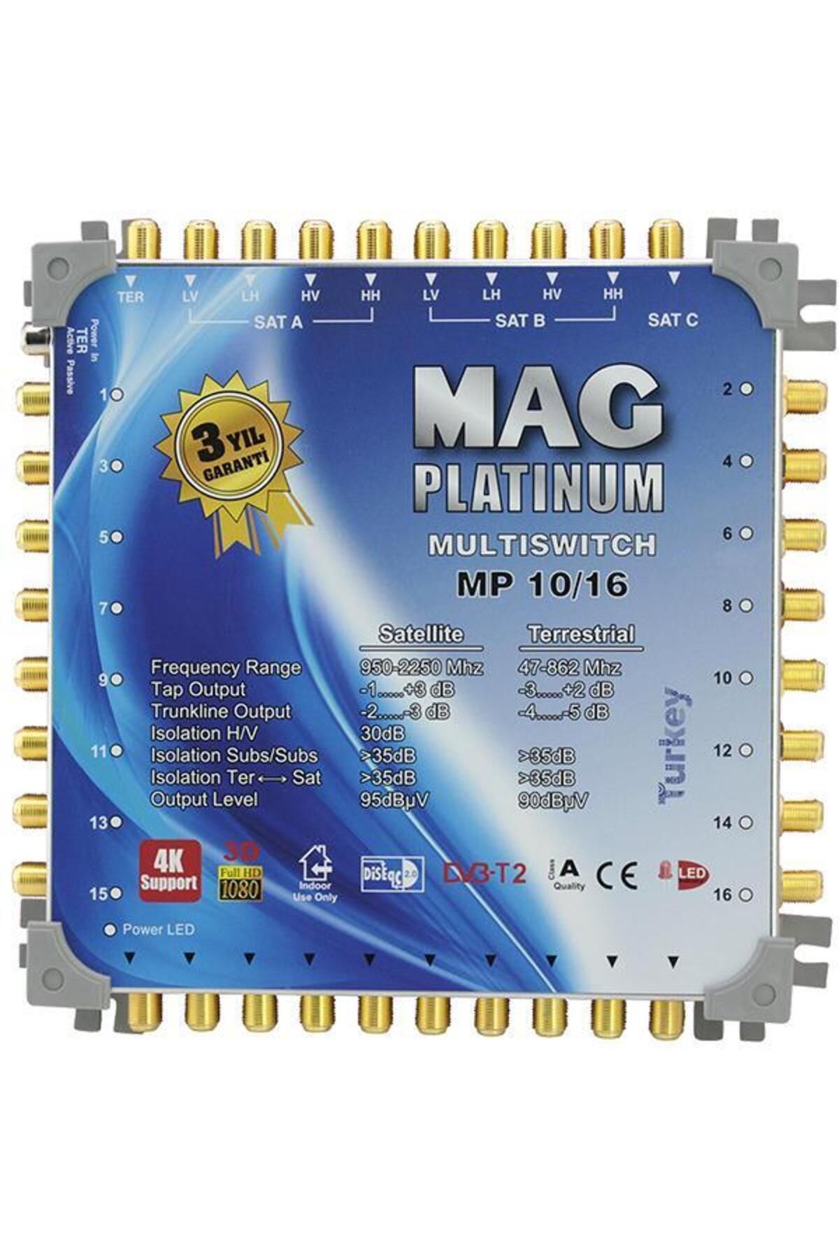 Pazarcan Mag Platinum 10-16 Kaskatlı Uydu Santrali