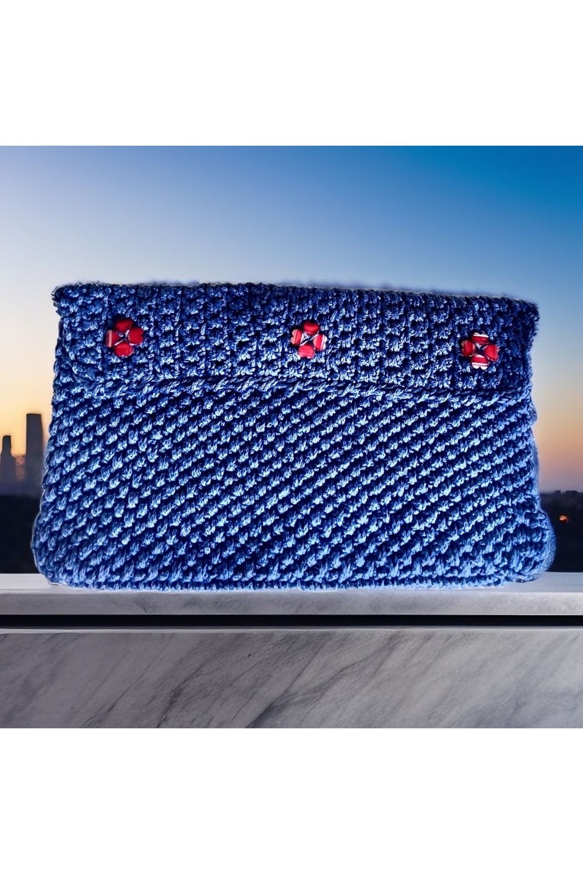 NISHPOINT LACİVERT CLUTCH PORTFÖY ÇANTA
