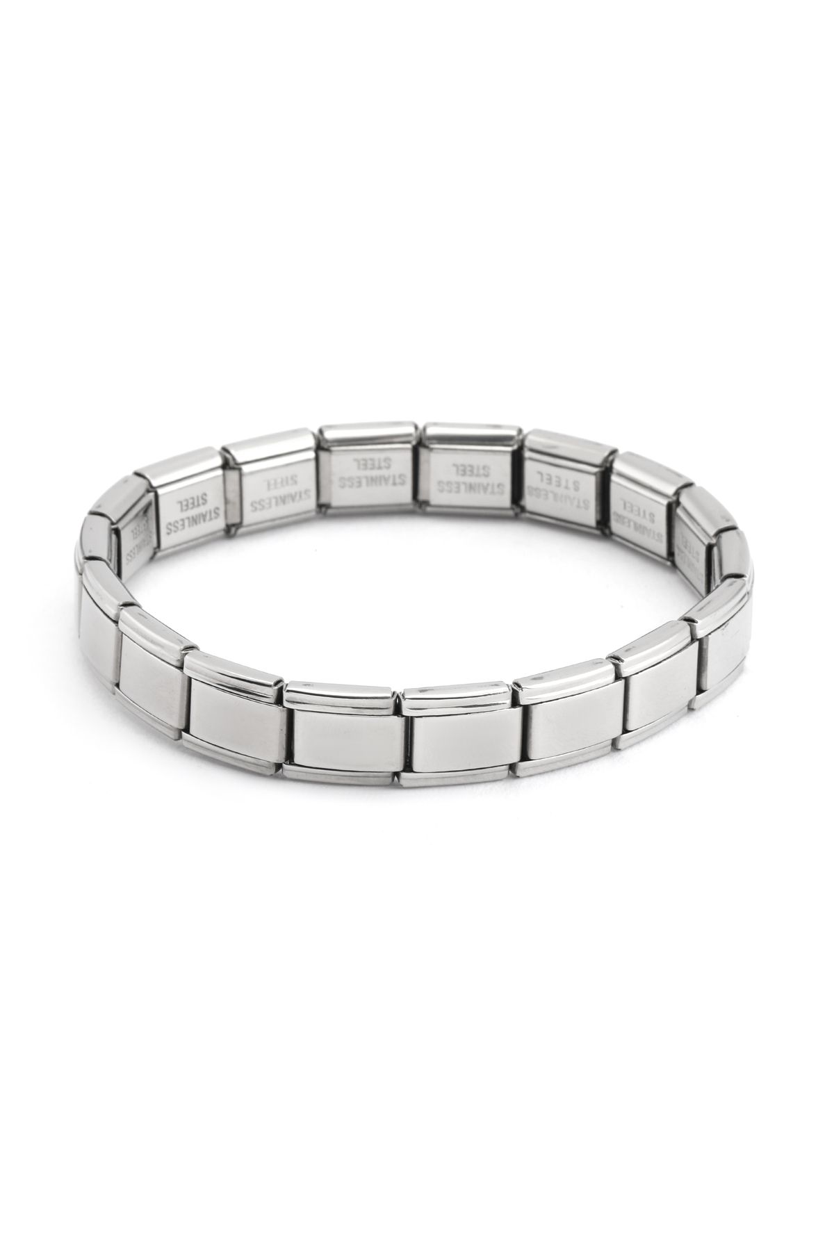 Akoya UNISEX ITALYAN CHARM SILVER ÇELİK BİLEKLİK