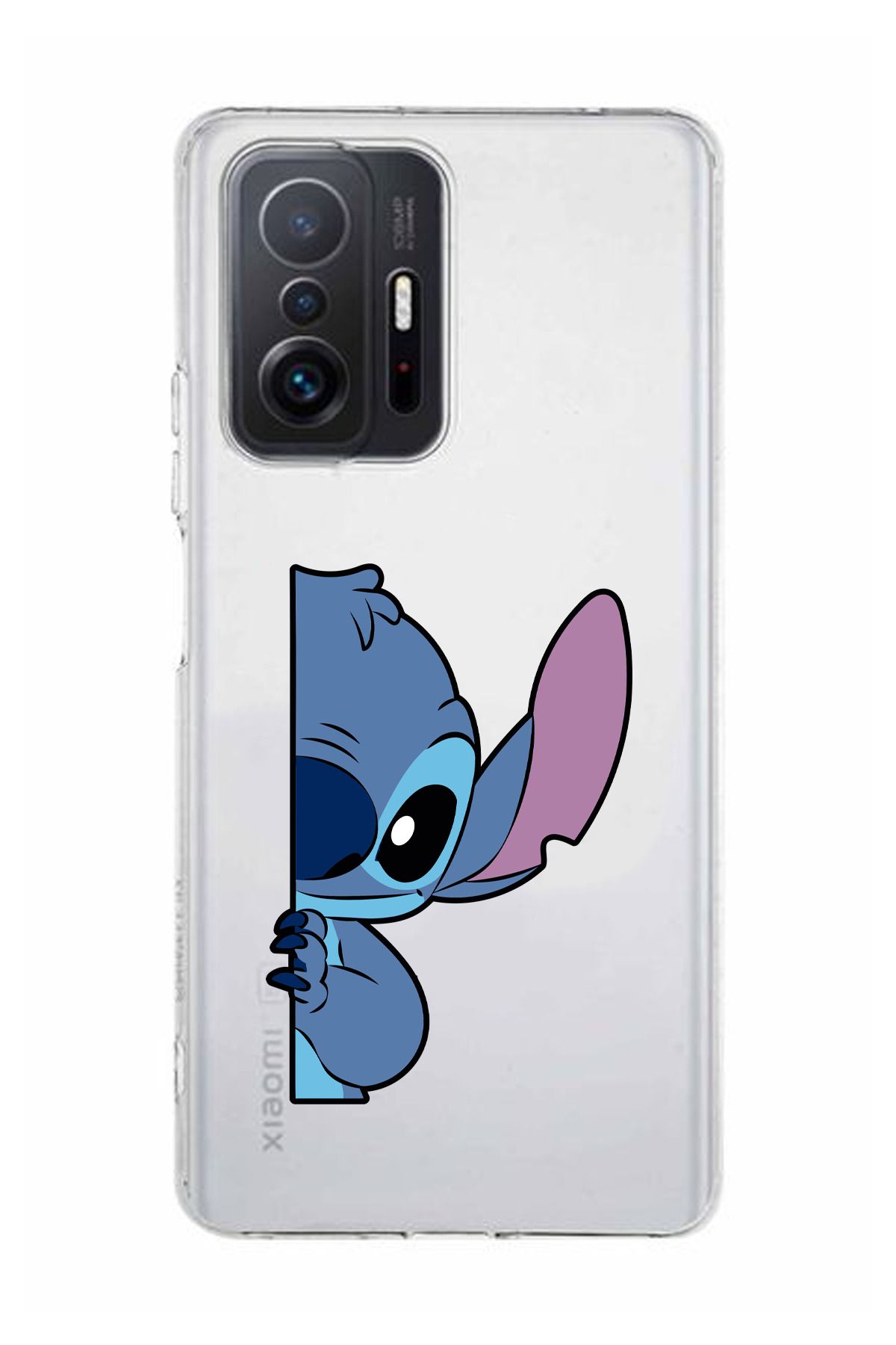 moonset Xiaomi Mi 11T / Mi 11T Pro Uyumlu Stitch Tasarımlı Baskılı Şeffaf Telefon Kılıfı