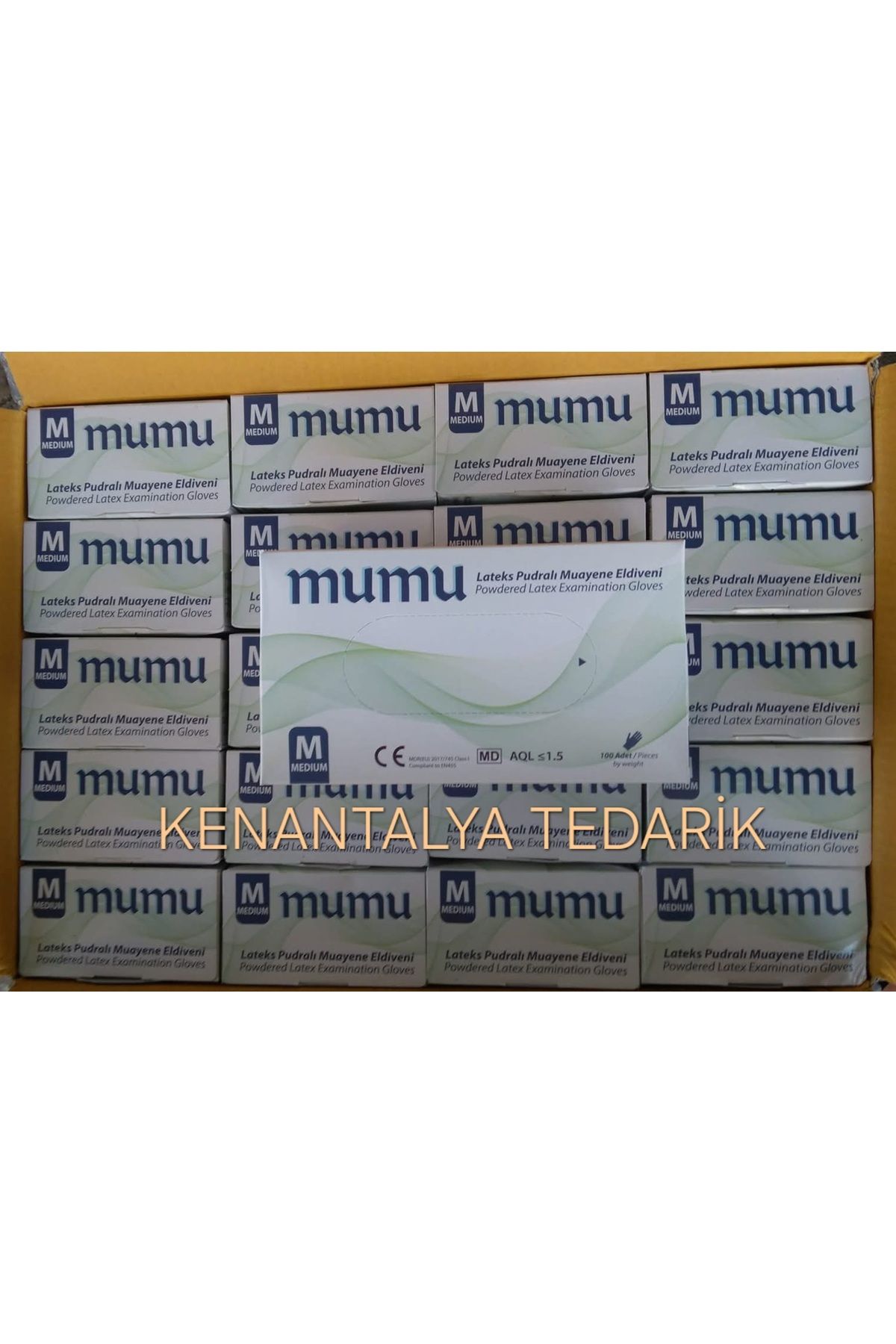 Mumu Lateks Pudralı Eldiven M 20 Paket