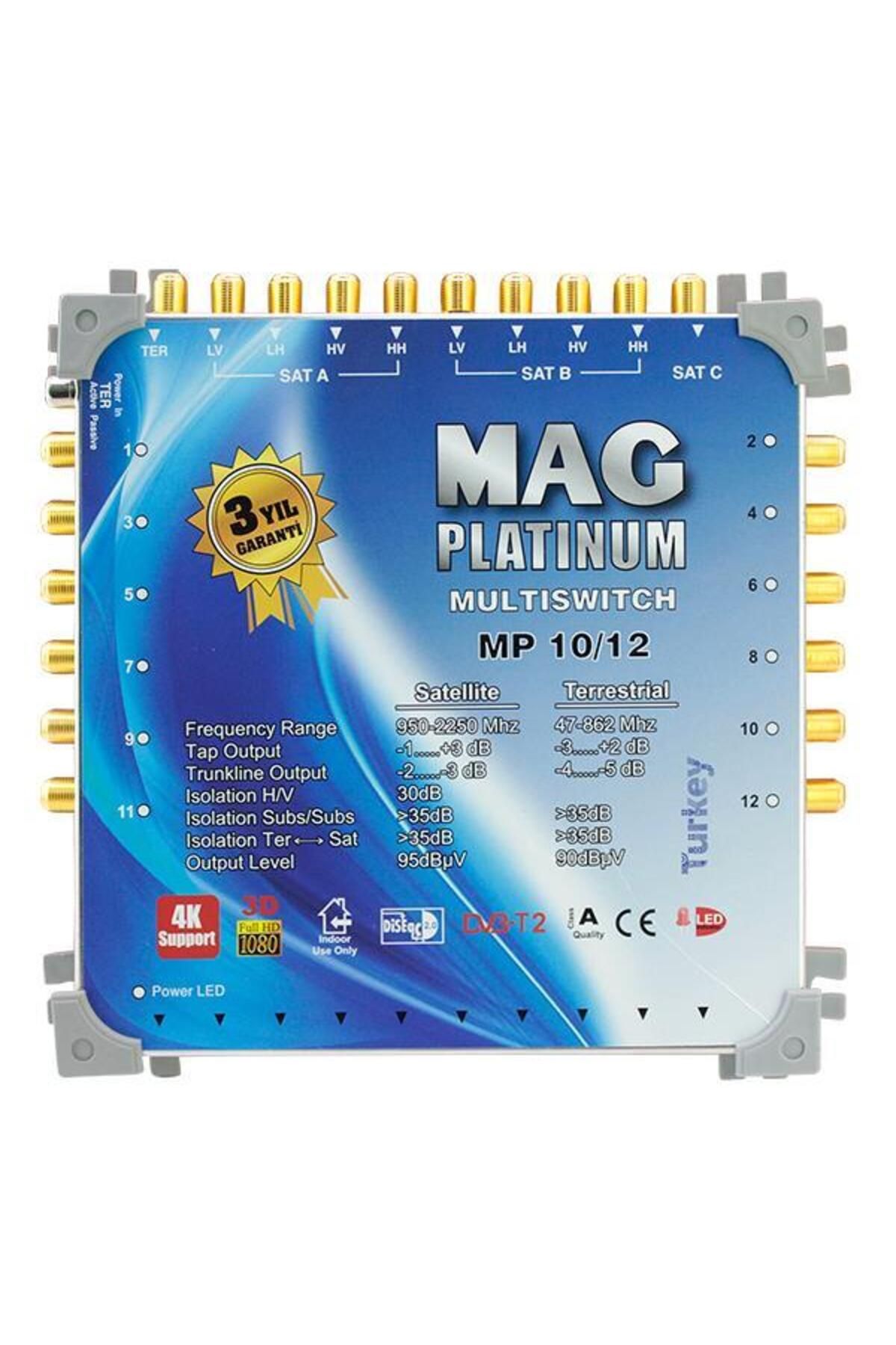 Pazarcan Mag Platinum 10-12 Sonlu Uydu Santrali