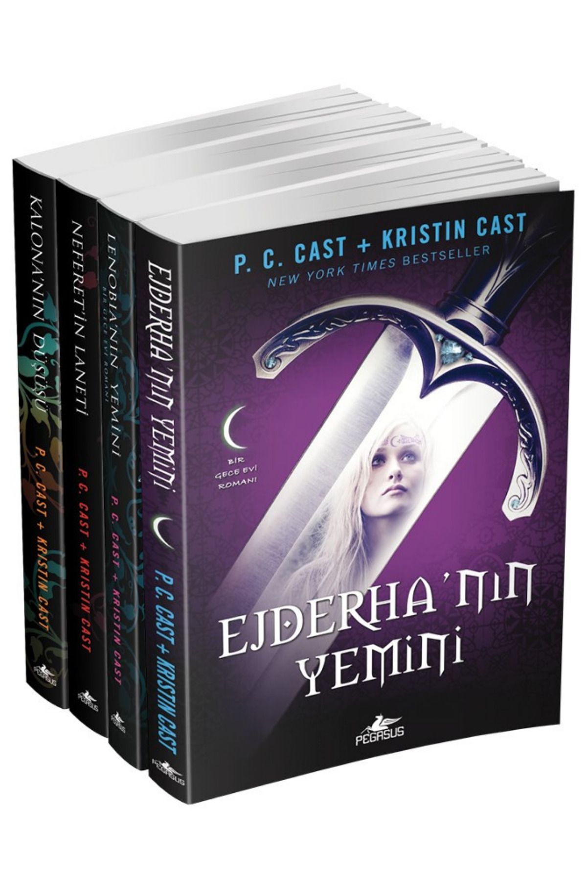 Pegasus Yayınları Gece Evi Serisi Novella Romanları 4 Kitap Set | P. C. Cast & Kristin Cast