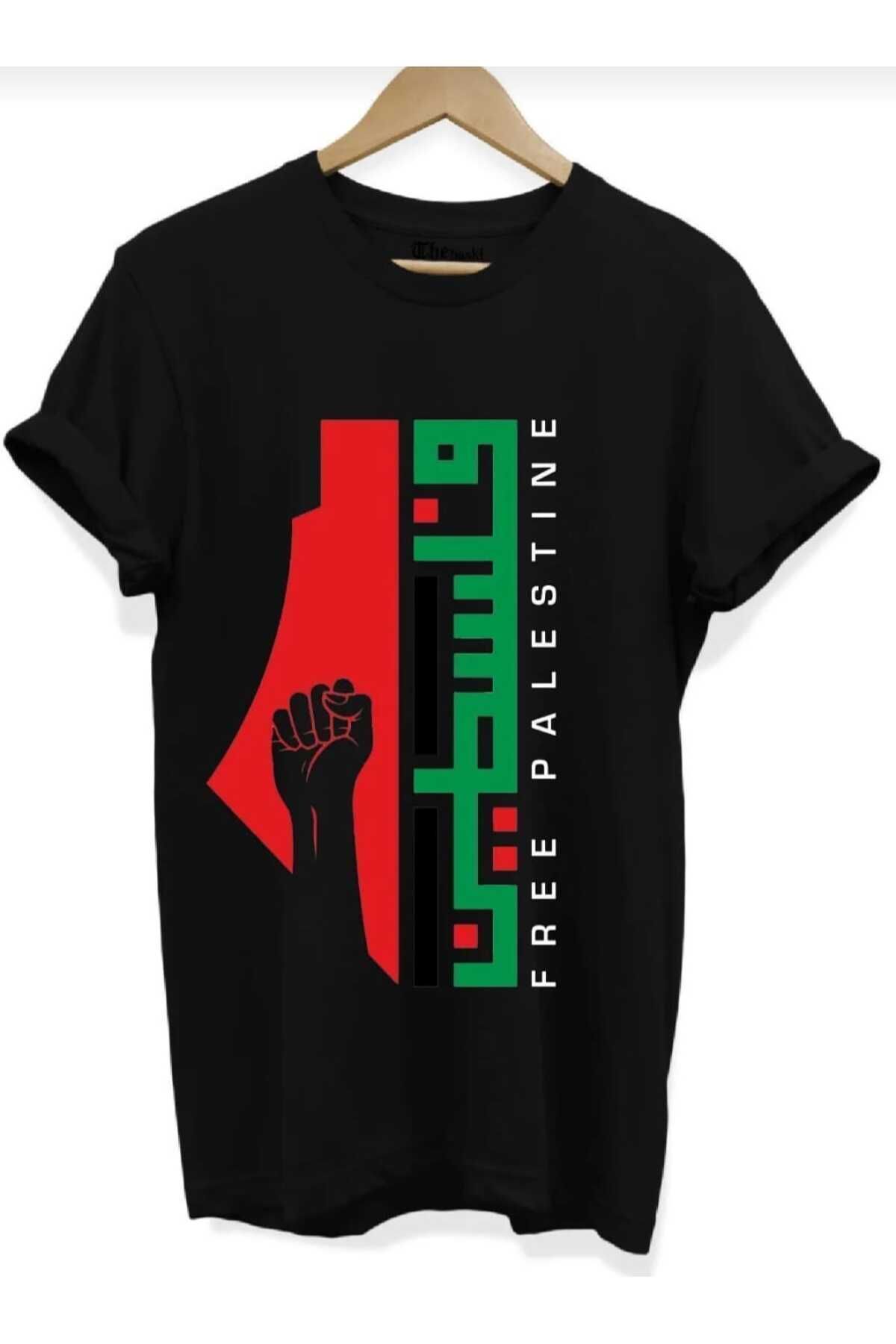 FULL TOLERANCE ceyasmoda Palestine Free Özgür Filistin Baskılı %100 Pamuk Premium Tişört