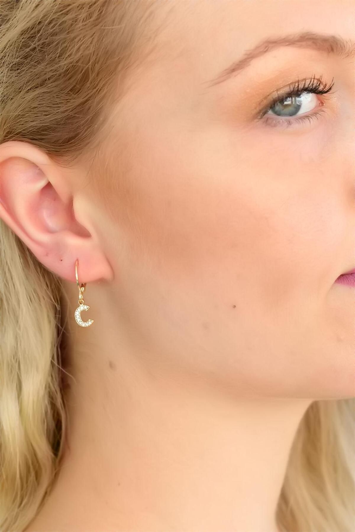 FASHIONLINE C Harf Küpe
