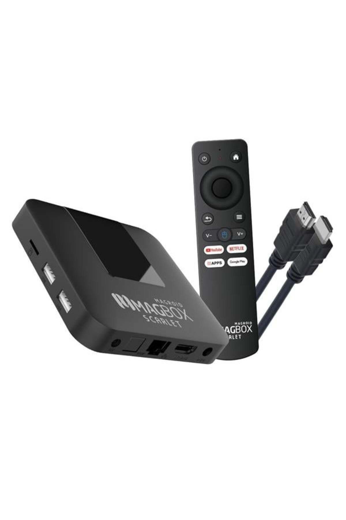 ÖYKÜ VE YİĞİT Magbox Magroid Scarlet 16 GB HDD 2 GB Ram 2.4G H313 Cpu Android TV Box