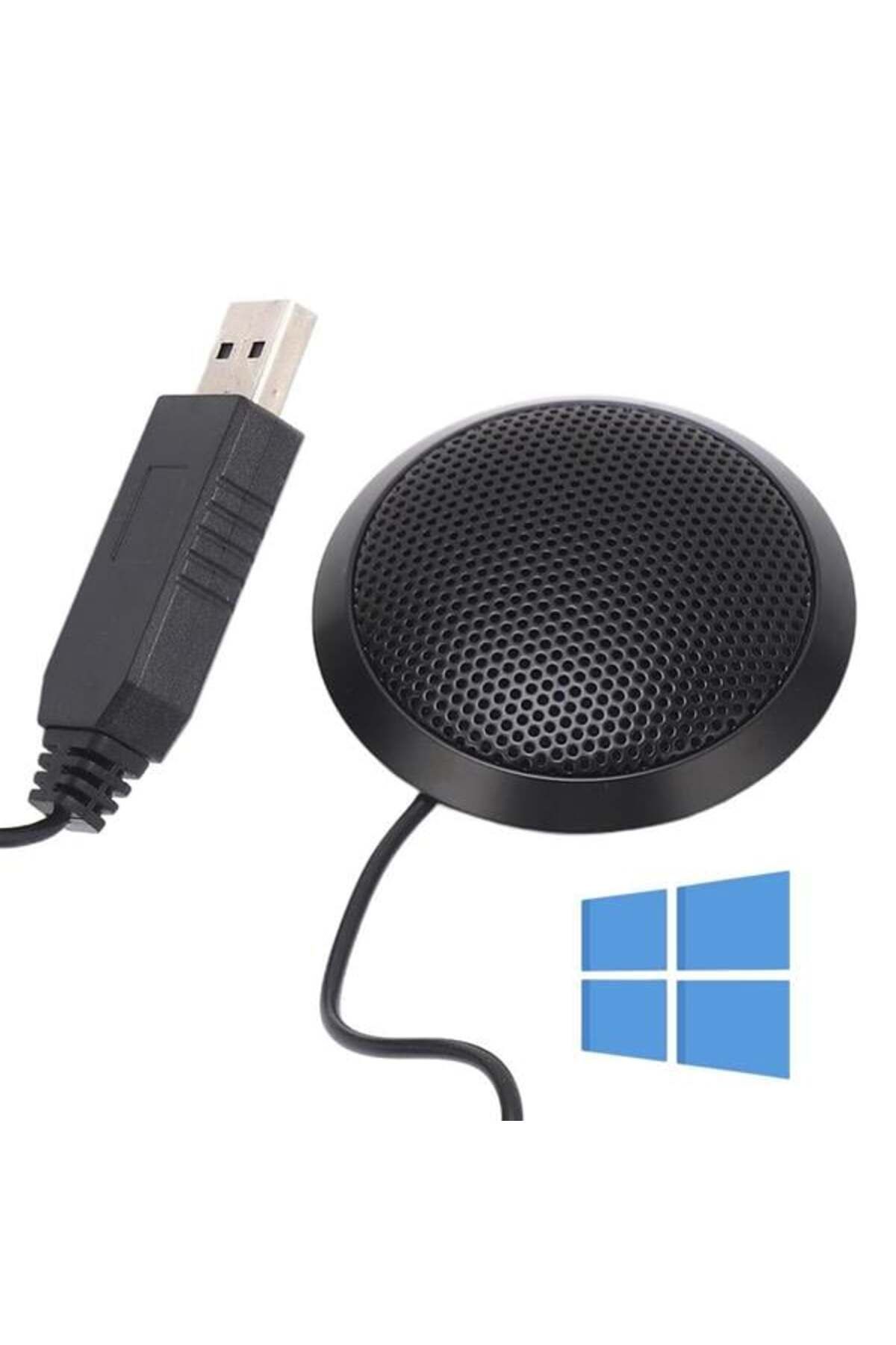 Pazarcan Haiki Hk-102 Usb 1.5 Metre Kablolu Kondenser Masaüstü Toplantı Podcast Mikrofonu