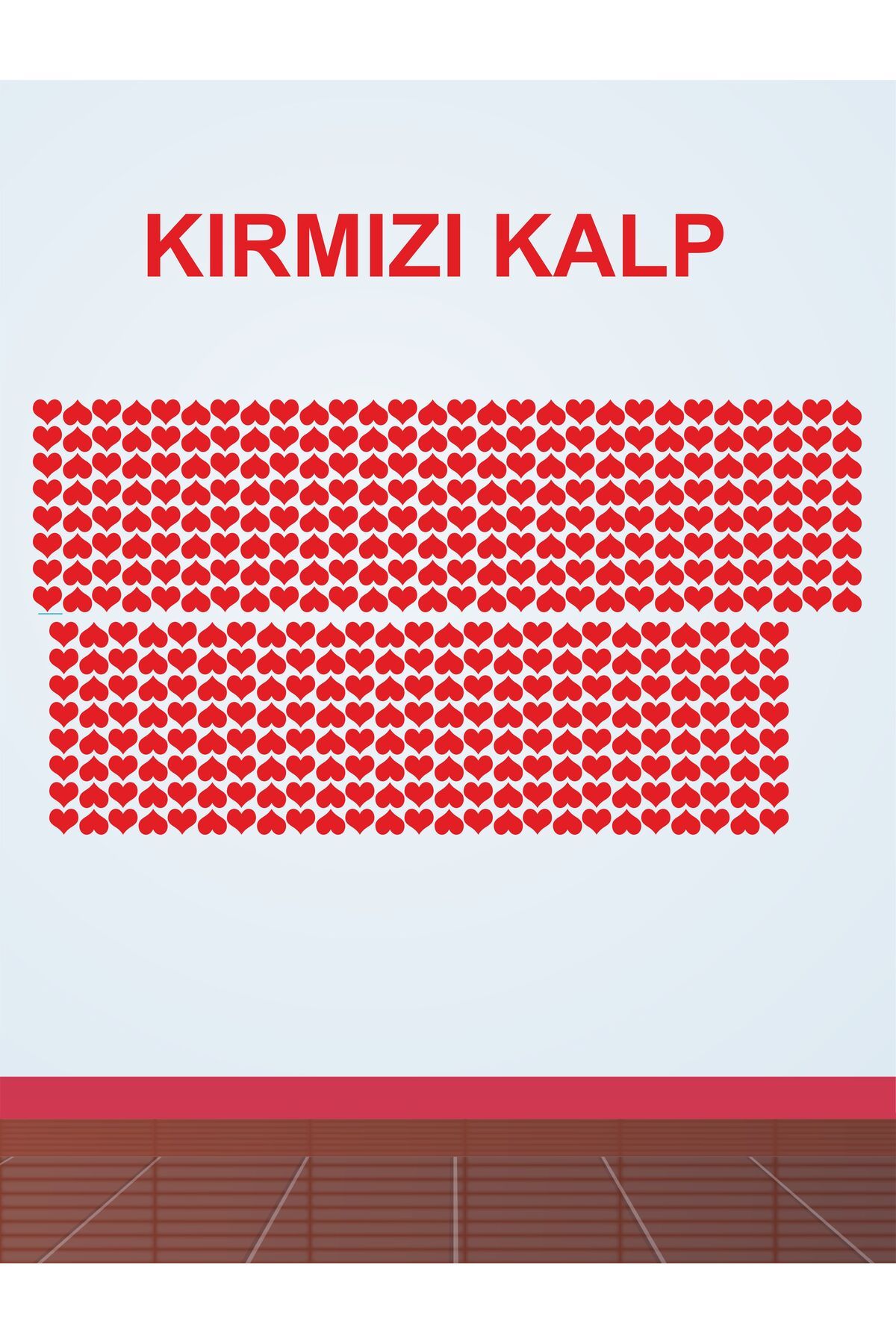 Göktuğ Hediyelik 420 Adet 2 Cm Yapışkanlı Kalp Şekilli Kırmızı Sticker Etiket Hediye Paketleme Parti Hediyeleri