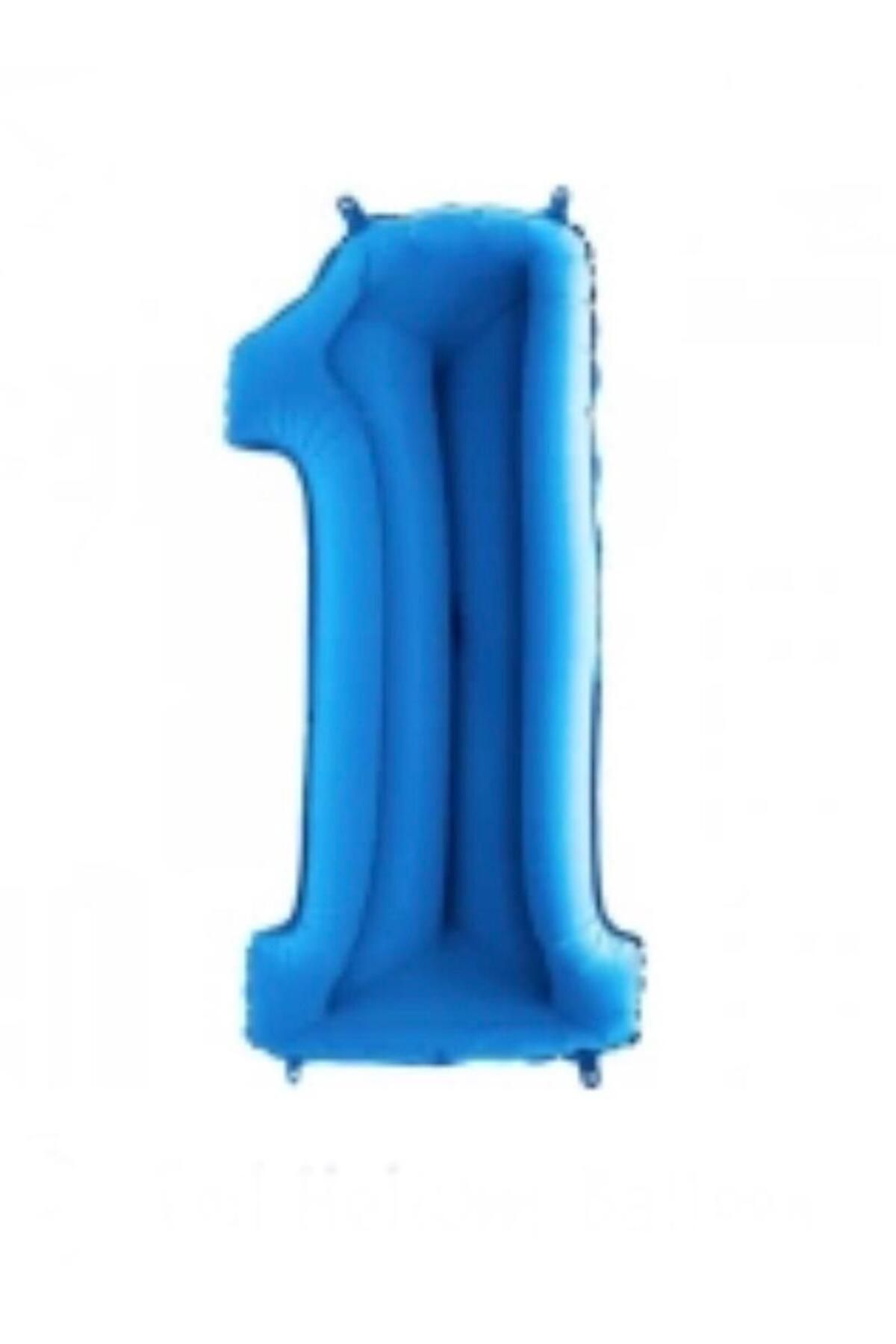 MİNAY 1 RAKAM FOLYO BALON KOYU MAVİ RENK 40" 100cm