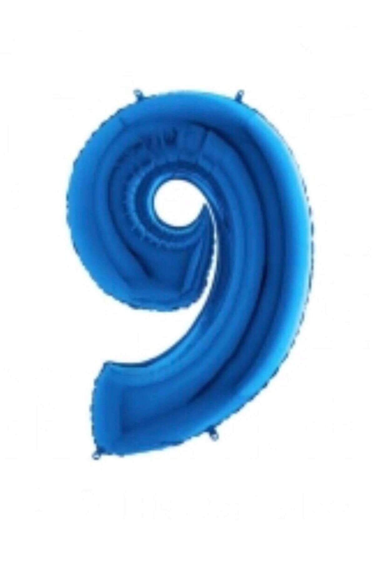 MİNAY 9 RAKAM FOLYO BALON KOYU MAVİ RENK 40" 100cm