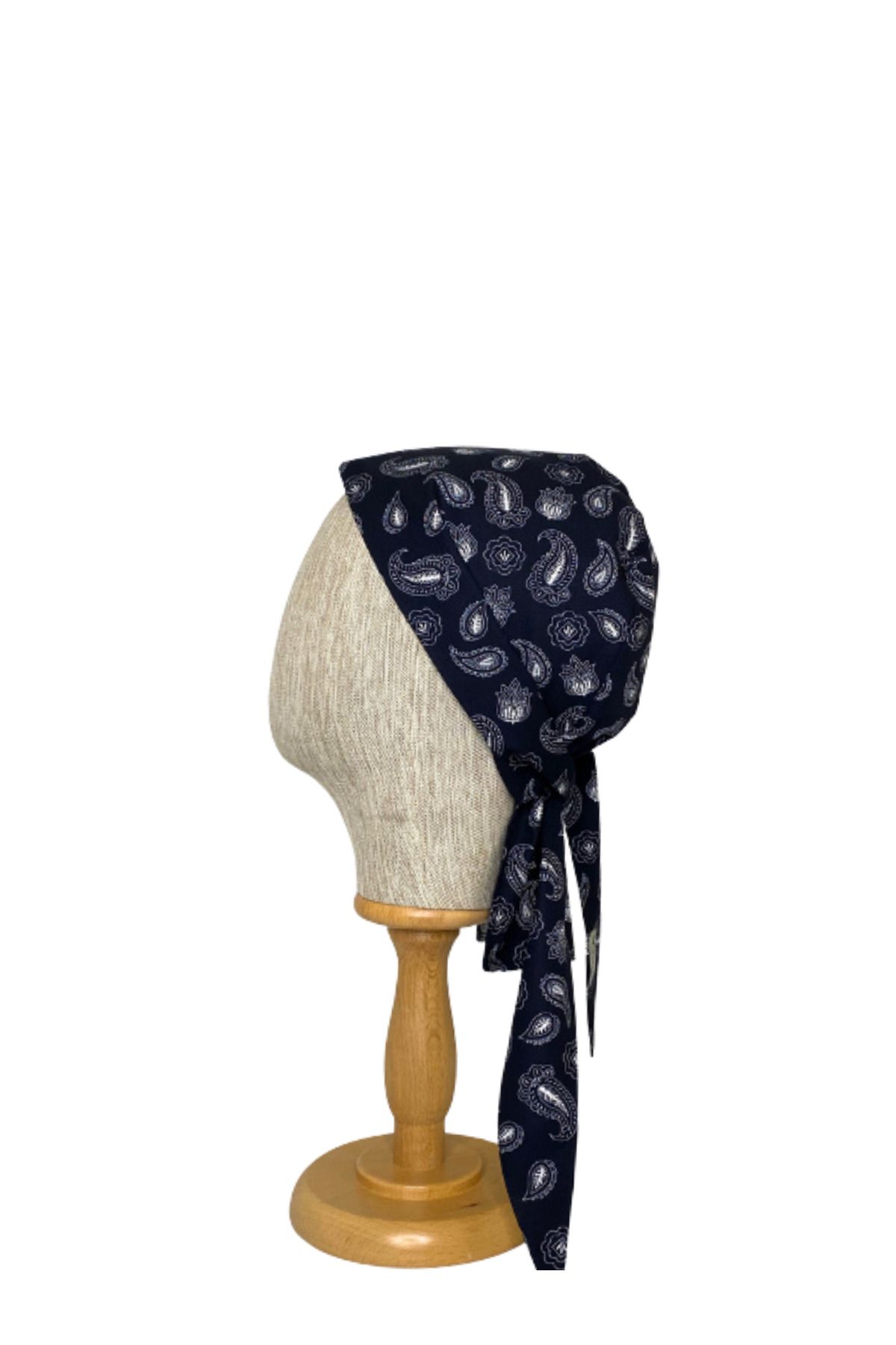 Viridi Medical Fashion Lacivert Şal Desen Cerrahi Ense Bone