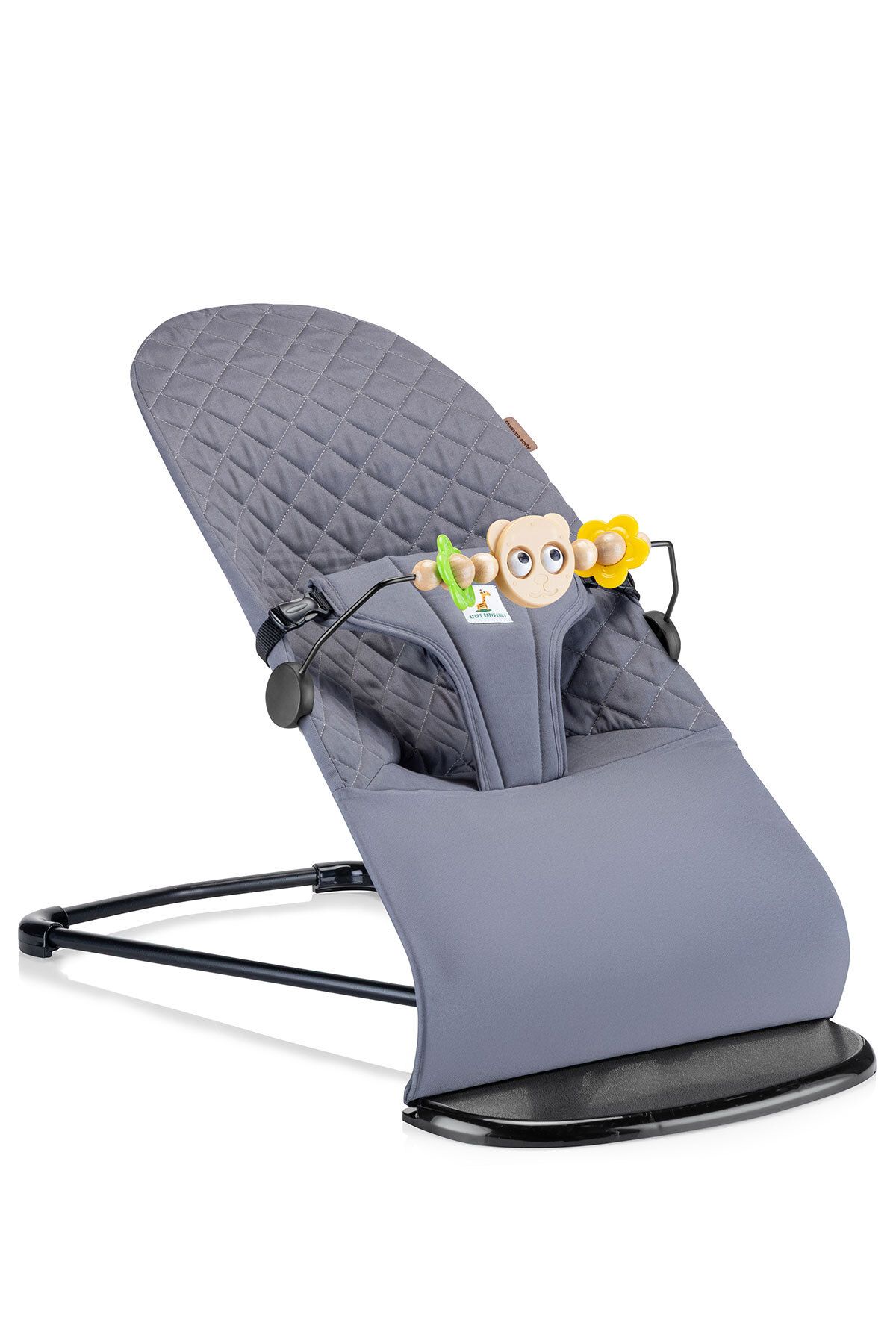 ATLAS BABY&CHILD Softino Ahşap Oyuncaklı Ana Kucağı Katlanabilr Ve Kolay Taşınabilir 3 Pozisyonlu Sallanablir Tasarım
