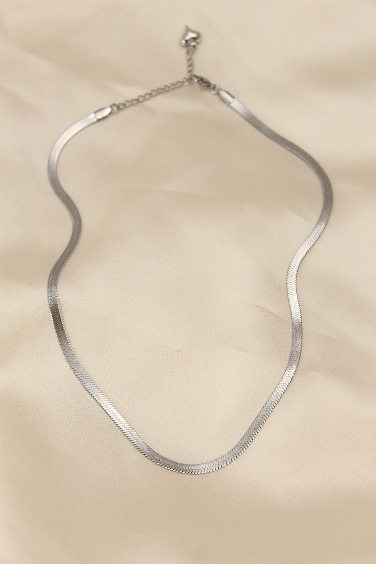 Skygo 316L Çelik Silver Renk 45 cm İtalyan Zincir Model Kadın Kolye - TJ-BKO5903