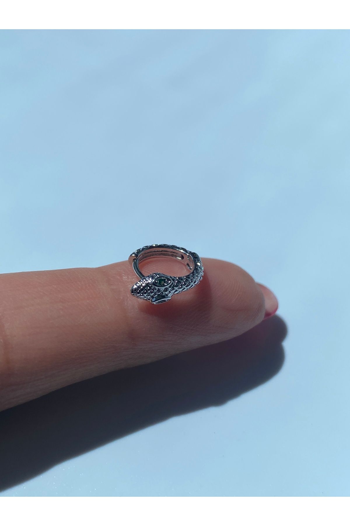 kurukafagift Yılan Halka Çelik Piercing Kıkırdak Tragus Helix Lob