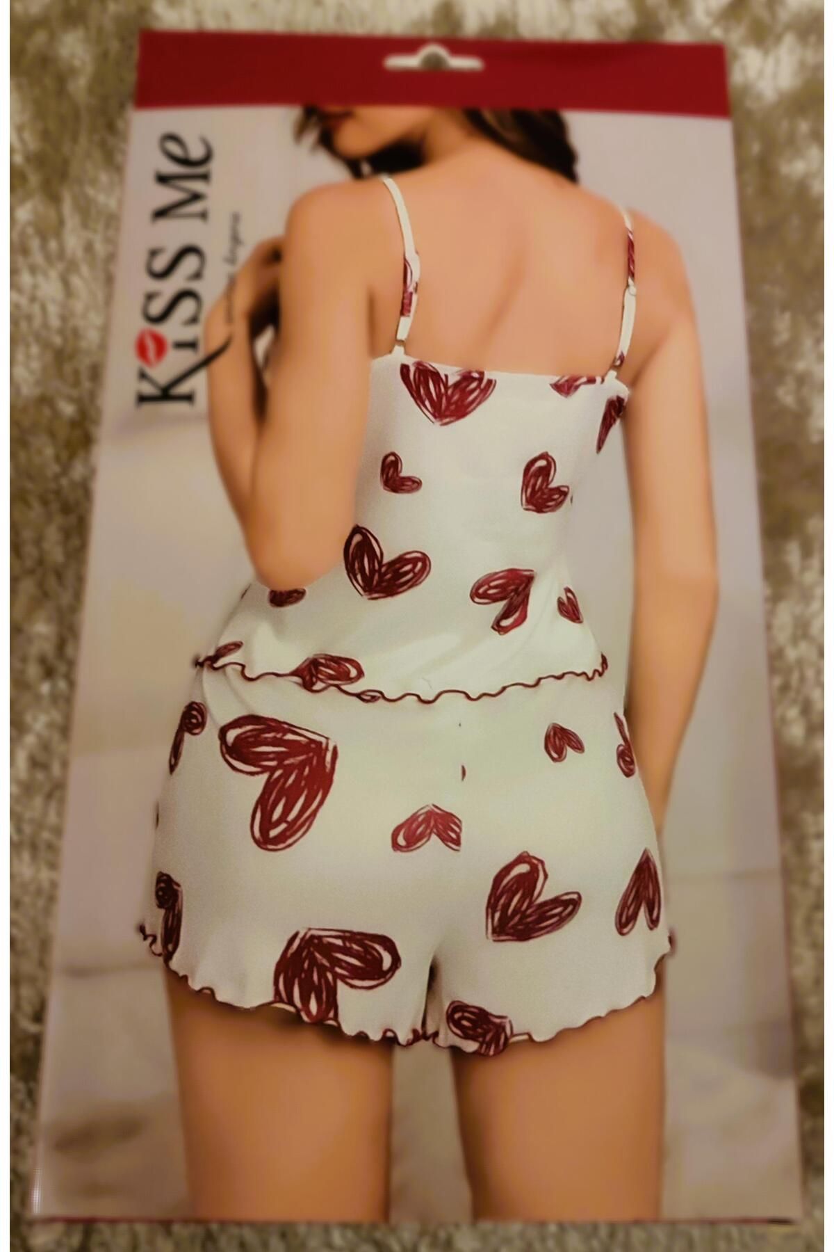 kiss me Şortlu Pijama Takımı