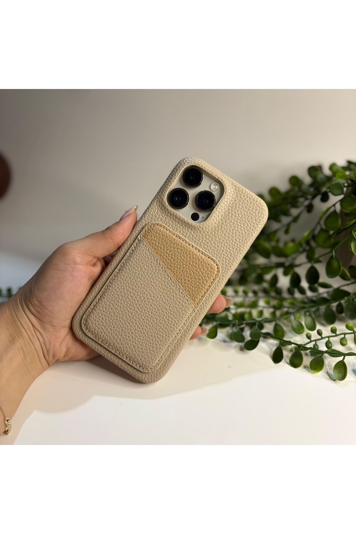 EPAksesuar EpaPort Cüzdanlı Deri Telefon Kılıfı – Kart Bölmeli, Şık ve Koruyucu Tasarım Iphone 13/14-VİZON