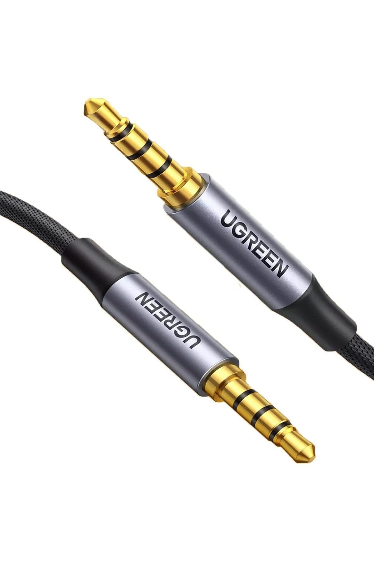 DERİK KADROĞLU 3.5 mm Hi-Fi Erkek to Erkek TRRS Aux Ses ve Mikrofon Kablosu 1.5 Metre Siyah Yeni 1107872