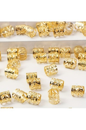 GÜLPEŞE 25 Adet Saç Küpesi Saç Yüzüğü