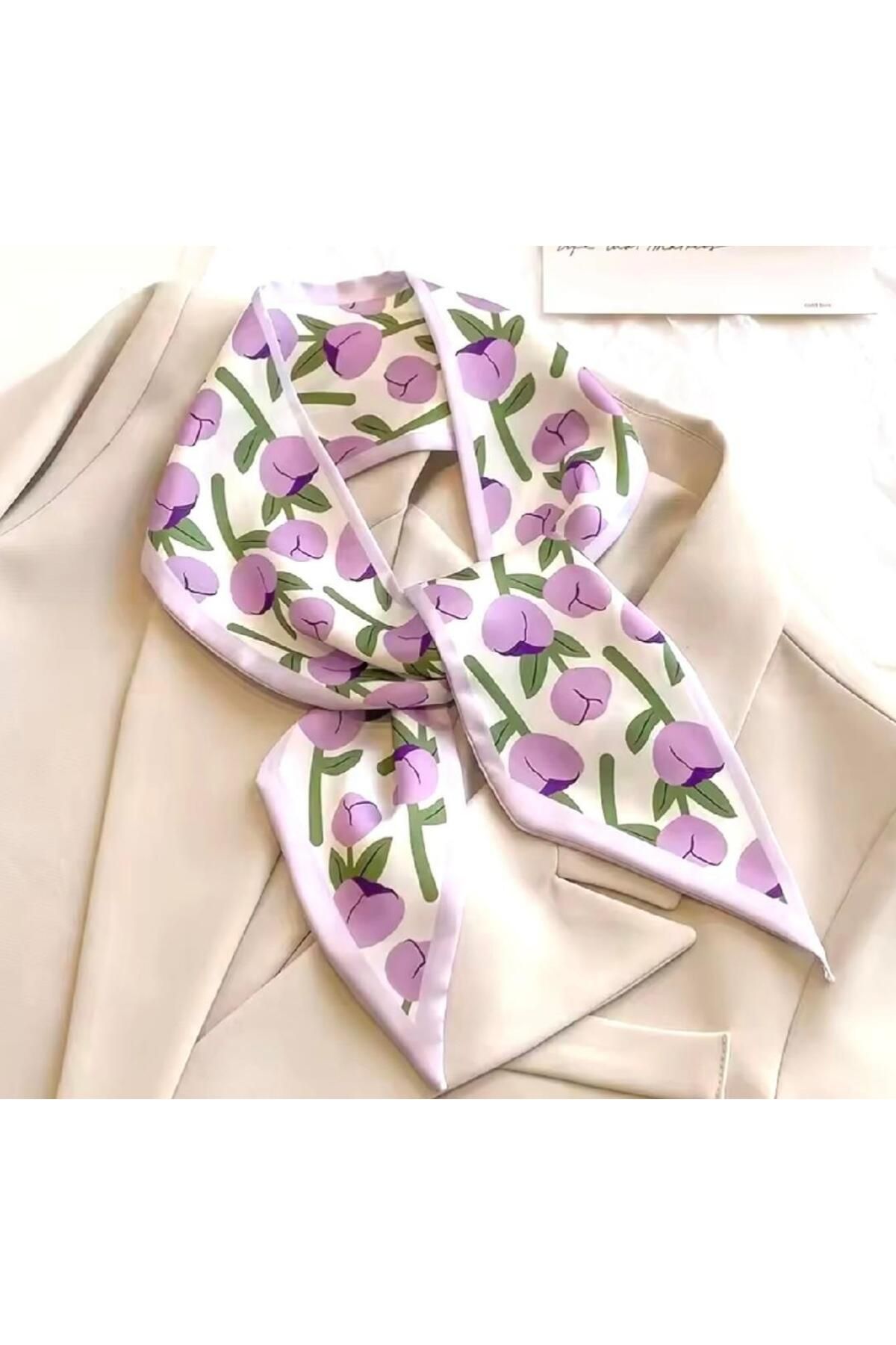 Venus Design Renkli Desenli Fular