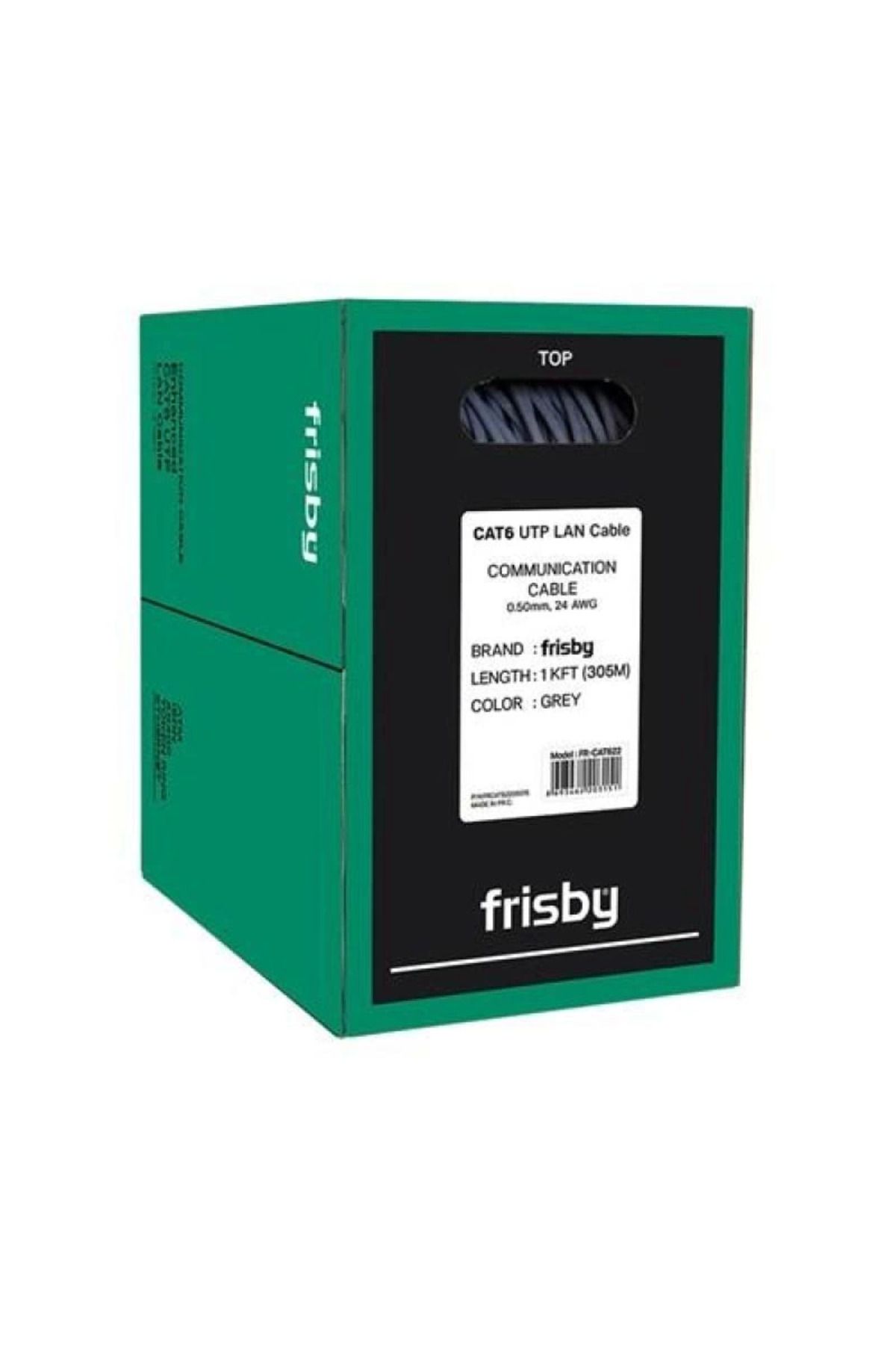 ÖYKÜ VE YİĞİT FRISBY FNW-CAT622 305MT 0.50MM 24AWG CAT6 UTP KABLO GRİ