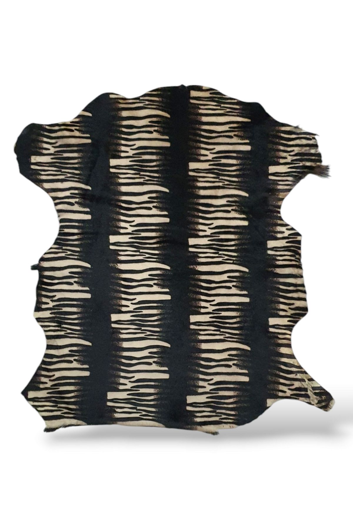 Ottoman Pouffe Art Deco Eskitme Stil Hakiki Gerçek Dana Deri Post