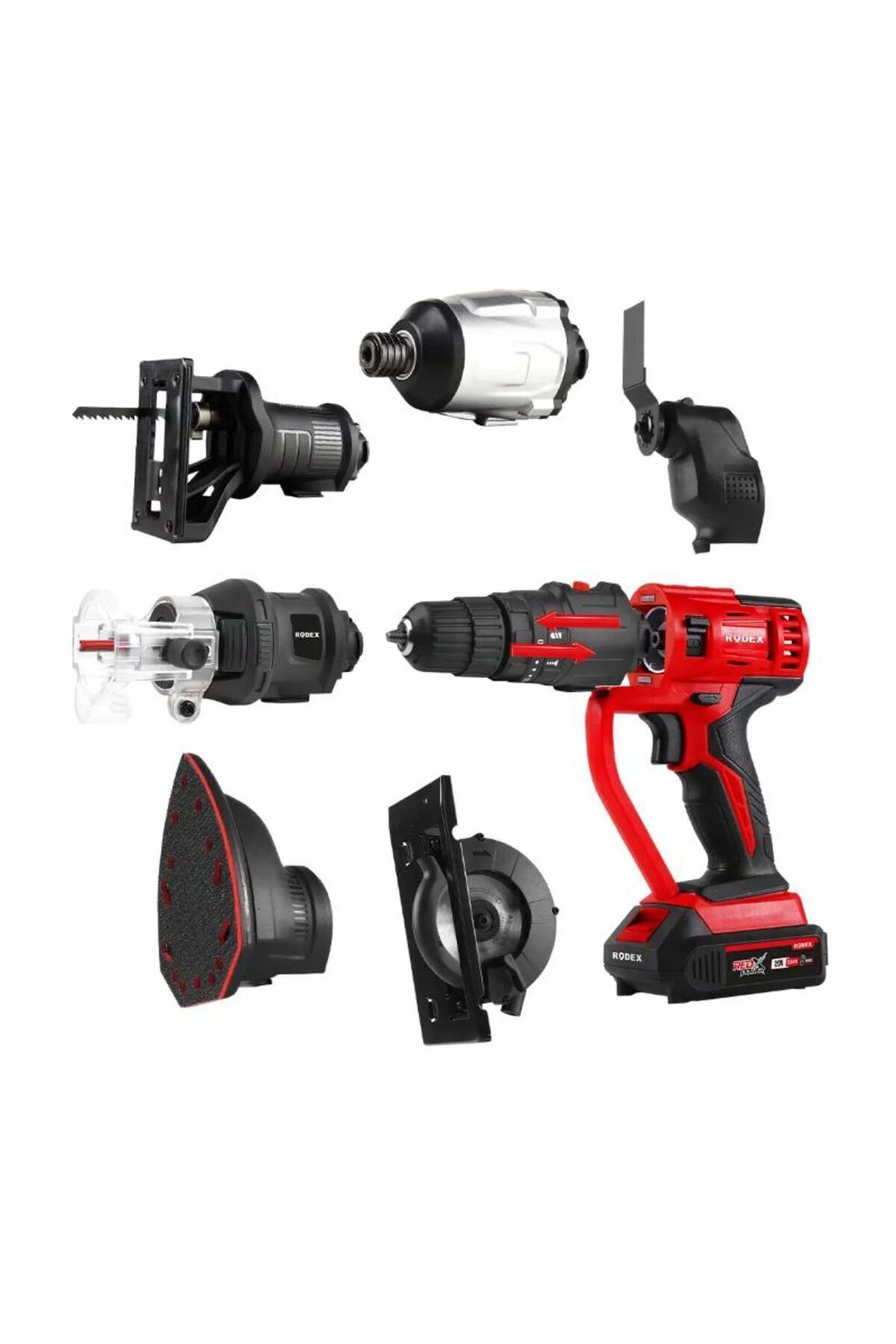 teknotrust RPX 2708 RODEX MATKAP ÇOK AMAÇLI 20W 7 PARÇA DEĞİŞTİRİLEBİLİR