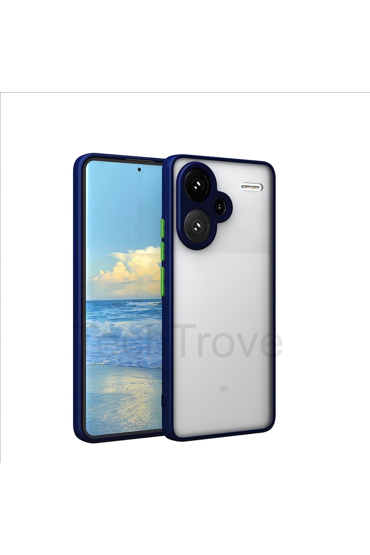 TechTrove Xiaomi Redmi Note 13 5G Kılıf Buzlu Tasarım Kenarları Yumuşak Kamera Koruma Çıkıntılı Kapak