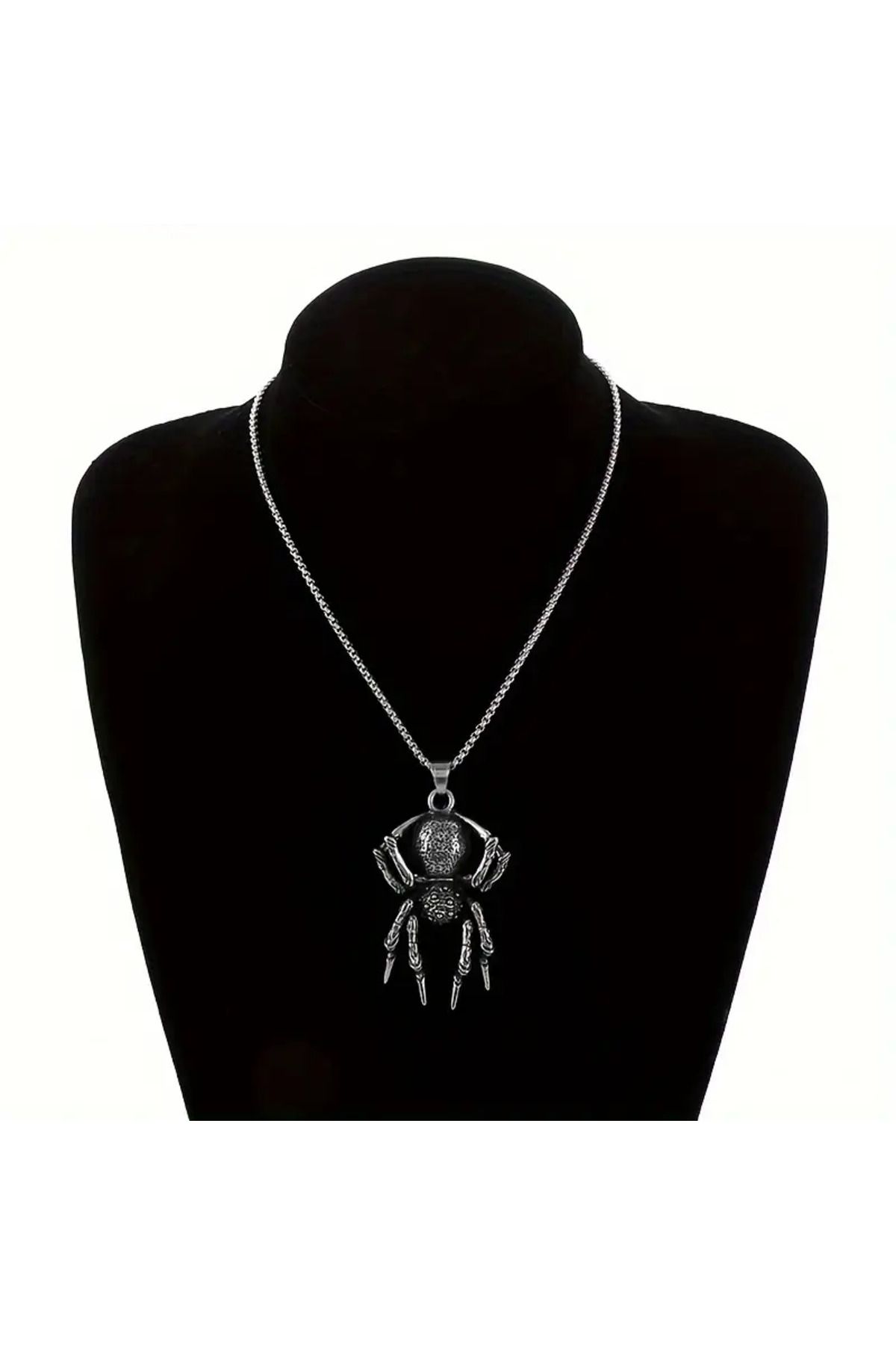 MİLALAZO Gotik Örümcek Kolye Punk