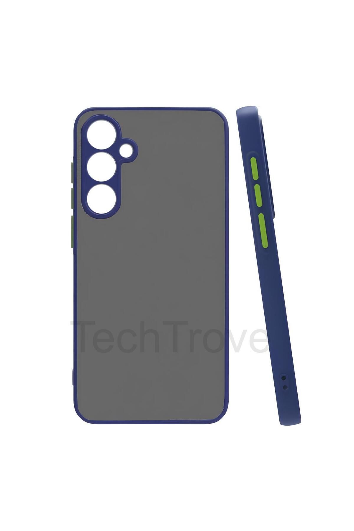 TechTrove Samsung Galaxy S24 Kılıf Buzlu Tasarım Kenarları Yumuşak Kamera Koruma Çıkıntılı Kapak