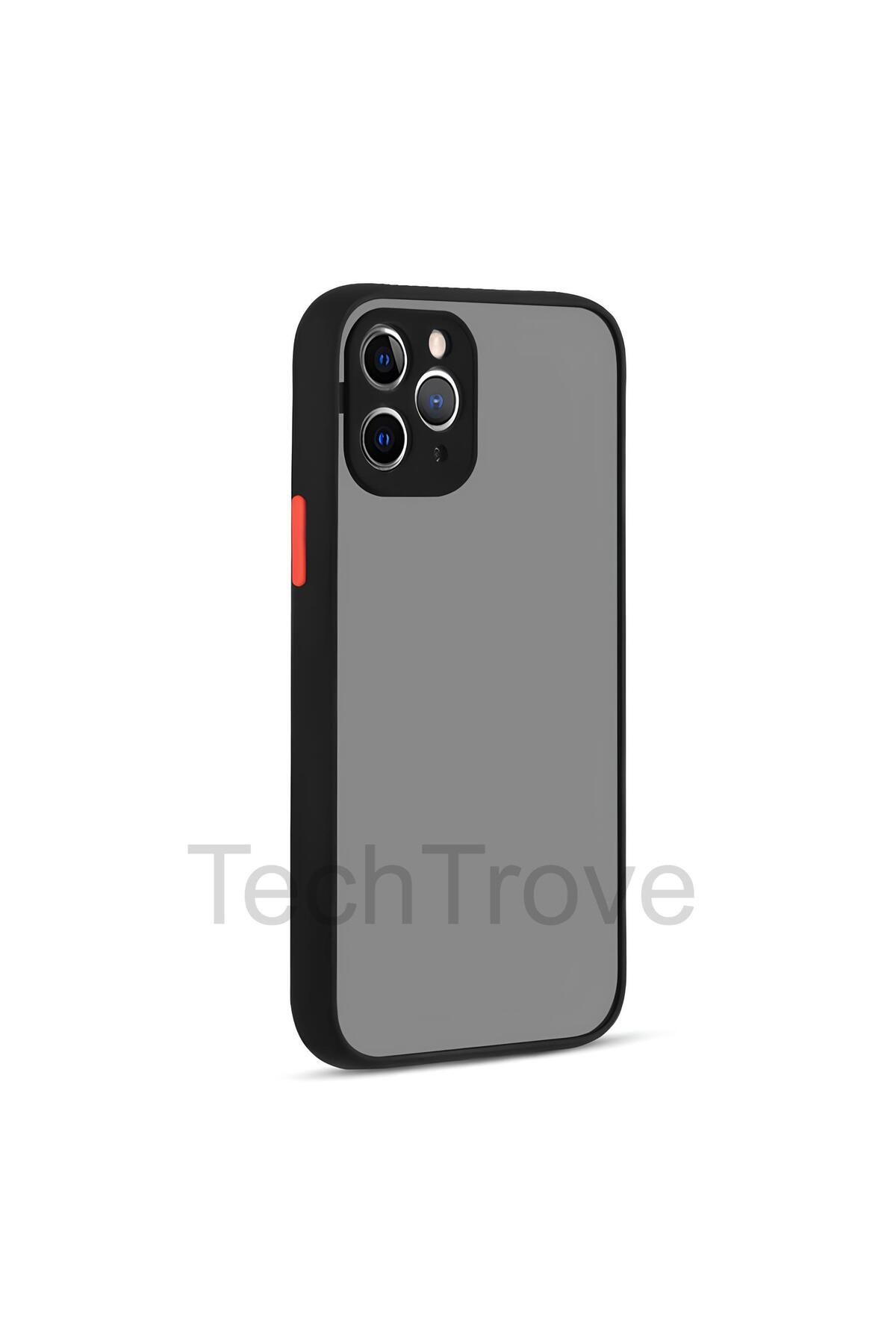 TechTrove Apple iPhone 11 Pro Kılıf Buzlu Tasarım Kenarları Yumuşak Kamera Koruma Çıkıntılı Kapak