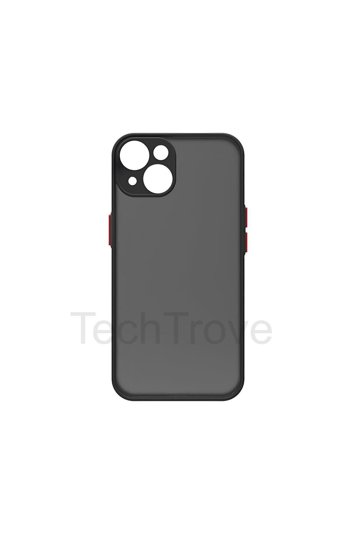 TechTrove Apple iPhone 15 Kılıf Buzlu Tasarım Kenarları Yumuşak Kamera Koruma Çıkıntılı Kapak