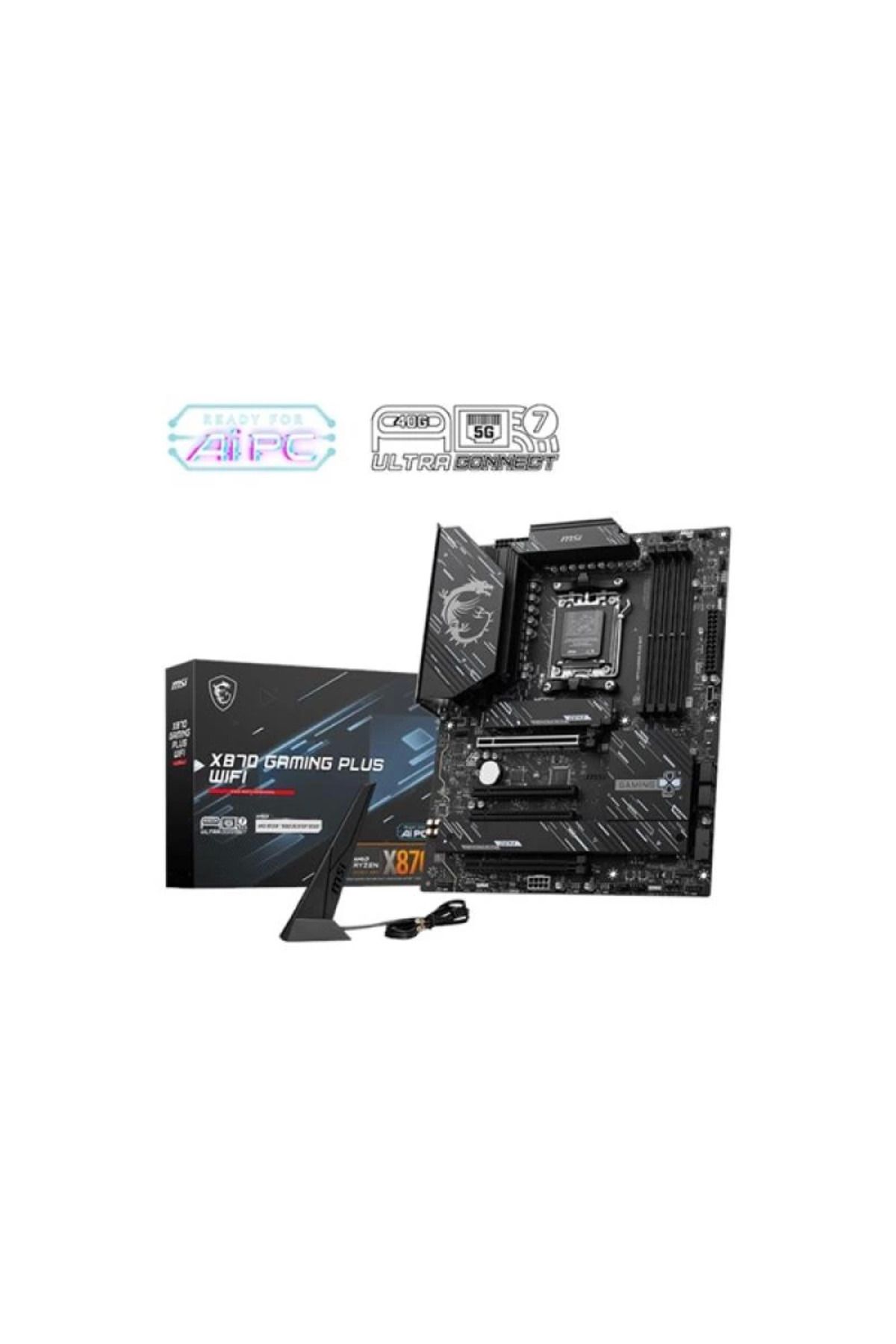 DENİZBİLİŞİM Msi X870 Gaming Plus Wifi-7 Ddr5 Hdmi-Dp Pcie 5.0 Am5 Atx