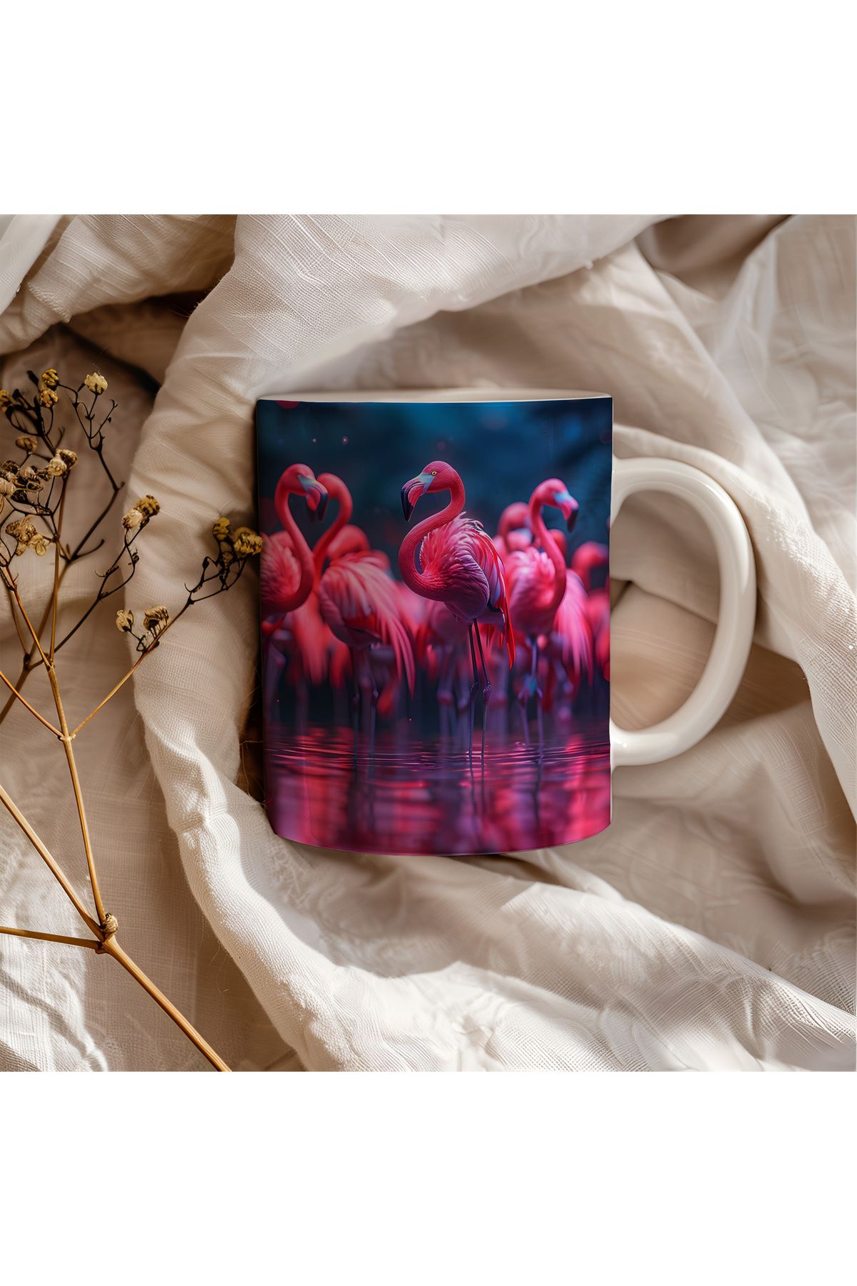waspandhornet Flamingo Desenli Kupa