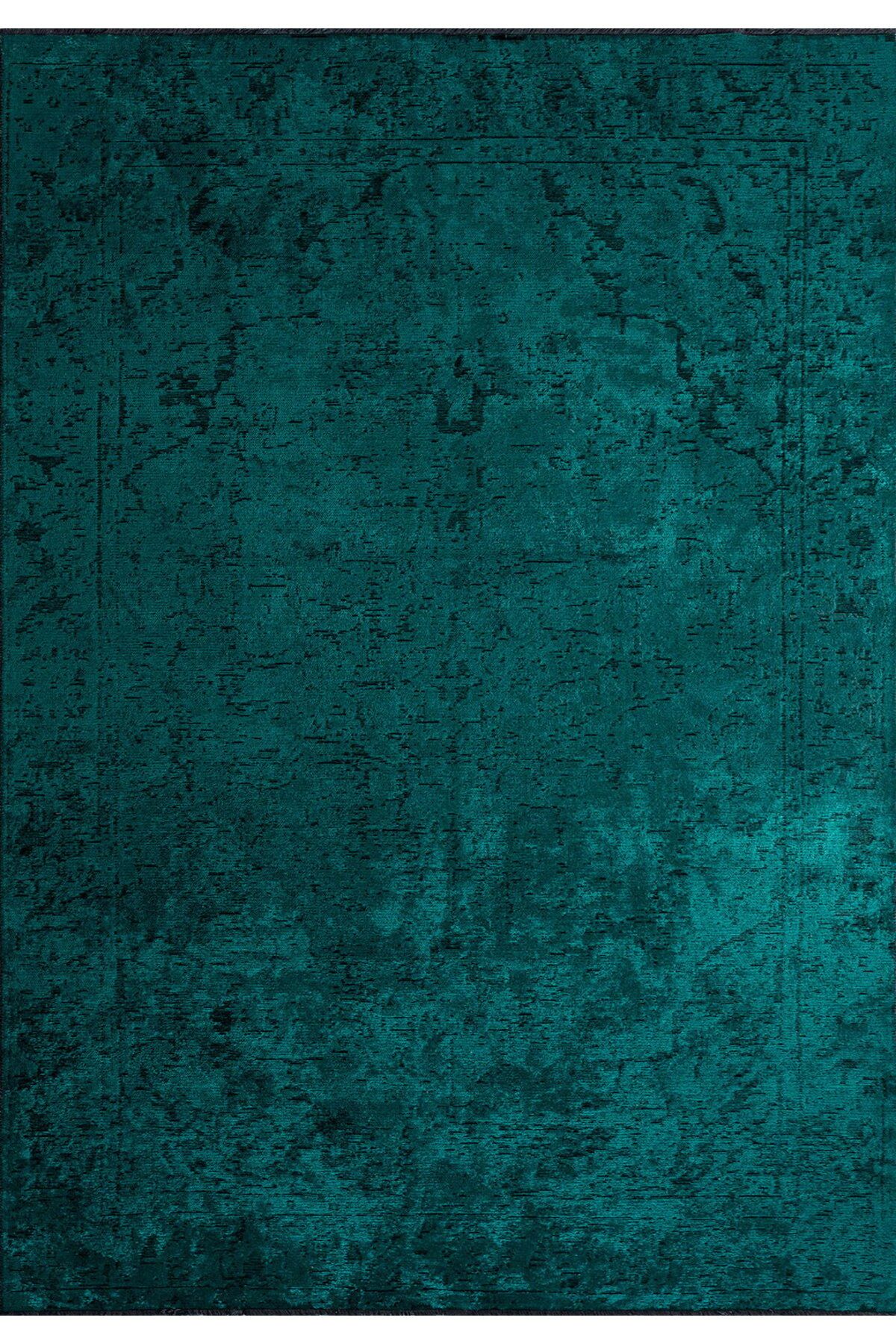 BM Home IVY SİYAH - KOYU TURKUAZ 200X300 CM HALI