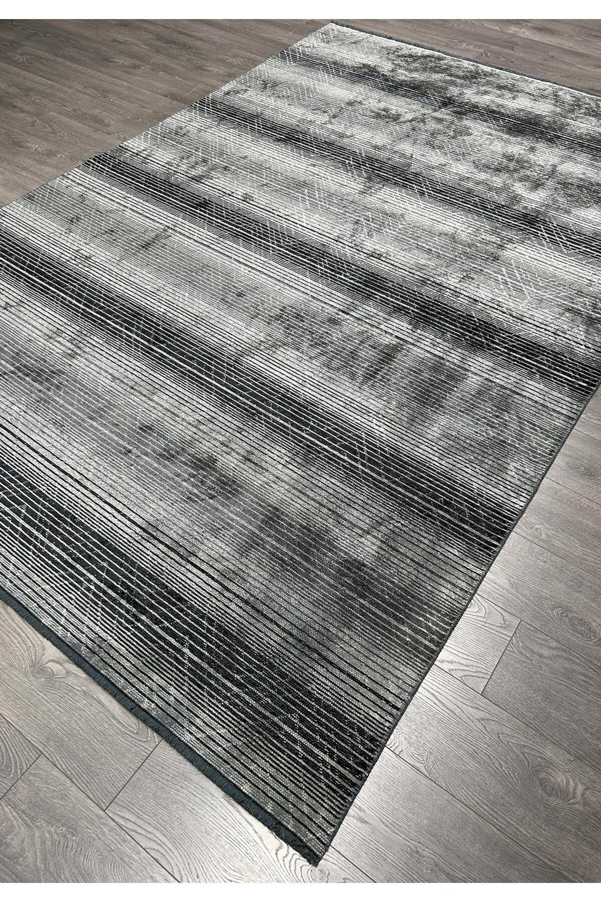 BM Home ZARAGOZA SİYAH - KÖMÜR - BEJ - AÇIK KREM 200X300 CM HALI