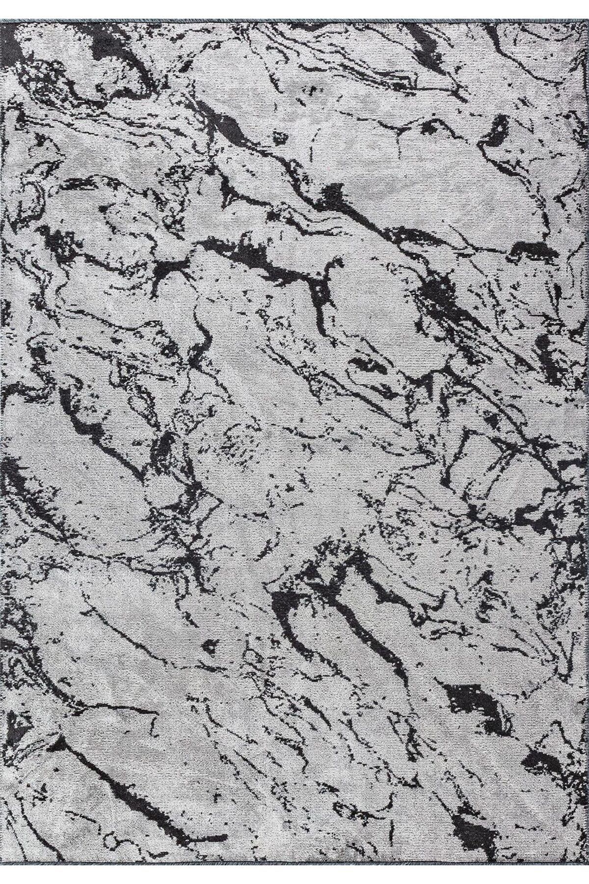 BM Home VENICE SİYAH - AÇIK GRİ 100X300 CM HALI