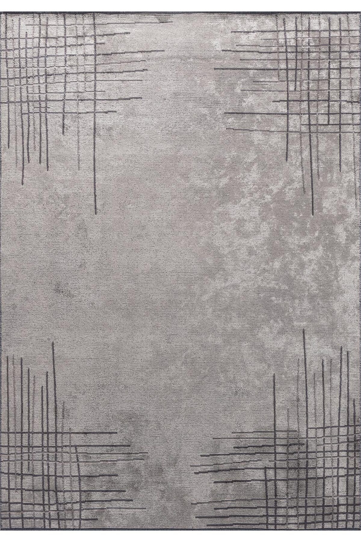 BM Home MANHATTAN KREM - KOYU GRİ - KÖMÜR 160X230 CM HALI