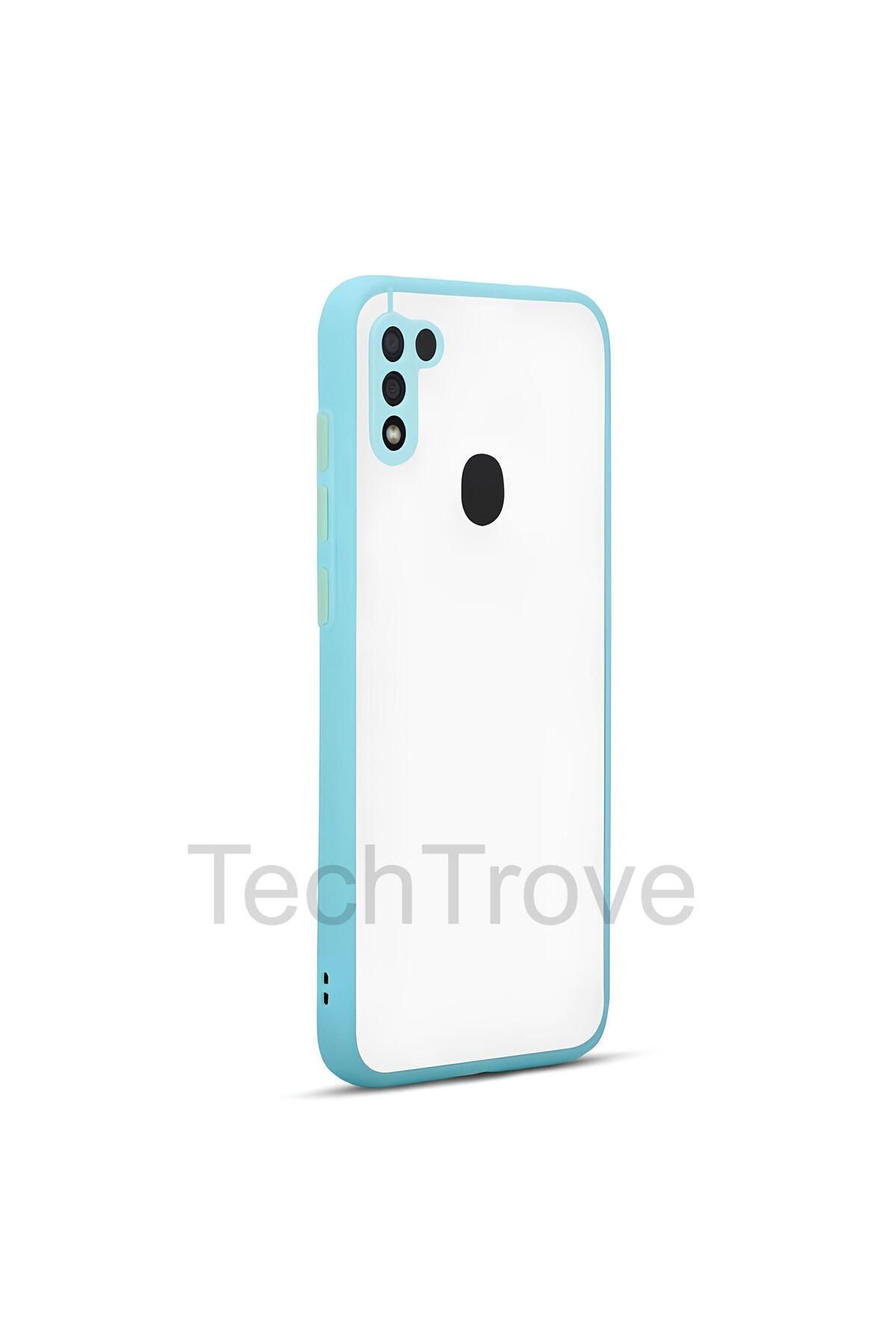 TechTrove Samsung Galaxy A11 Kılıf Buzlu Tasarım Kenarları Yumuşak Kamera Koruma Çıkıntılı Kapak
