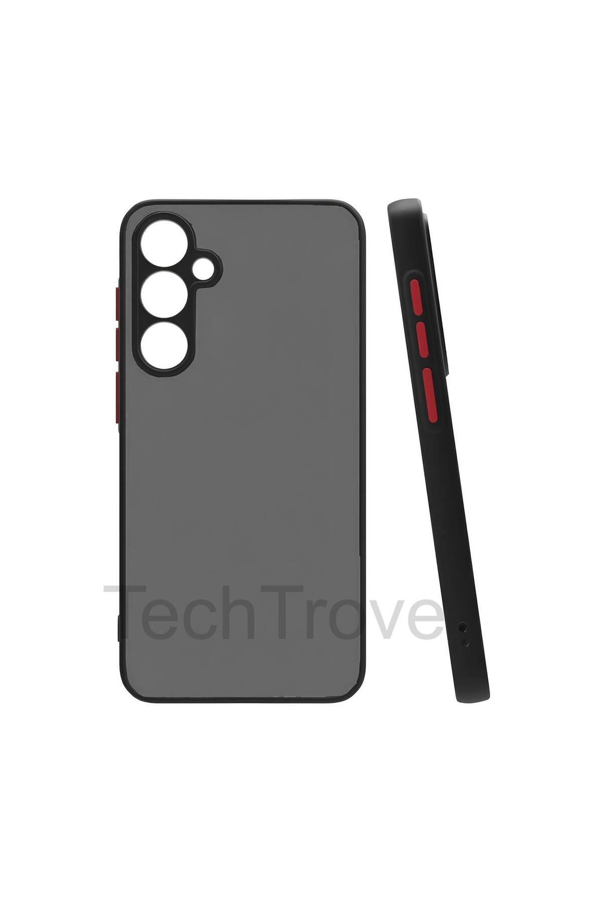 TechTrove Samsung Galaxy S23 FE Kılıf Buzlu Tasarım Kenarları Yumuşak Kamera Koruma Çıkıntılı Kapak