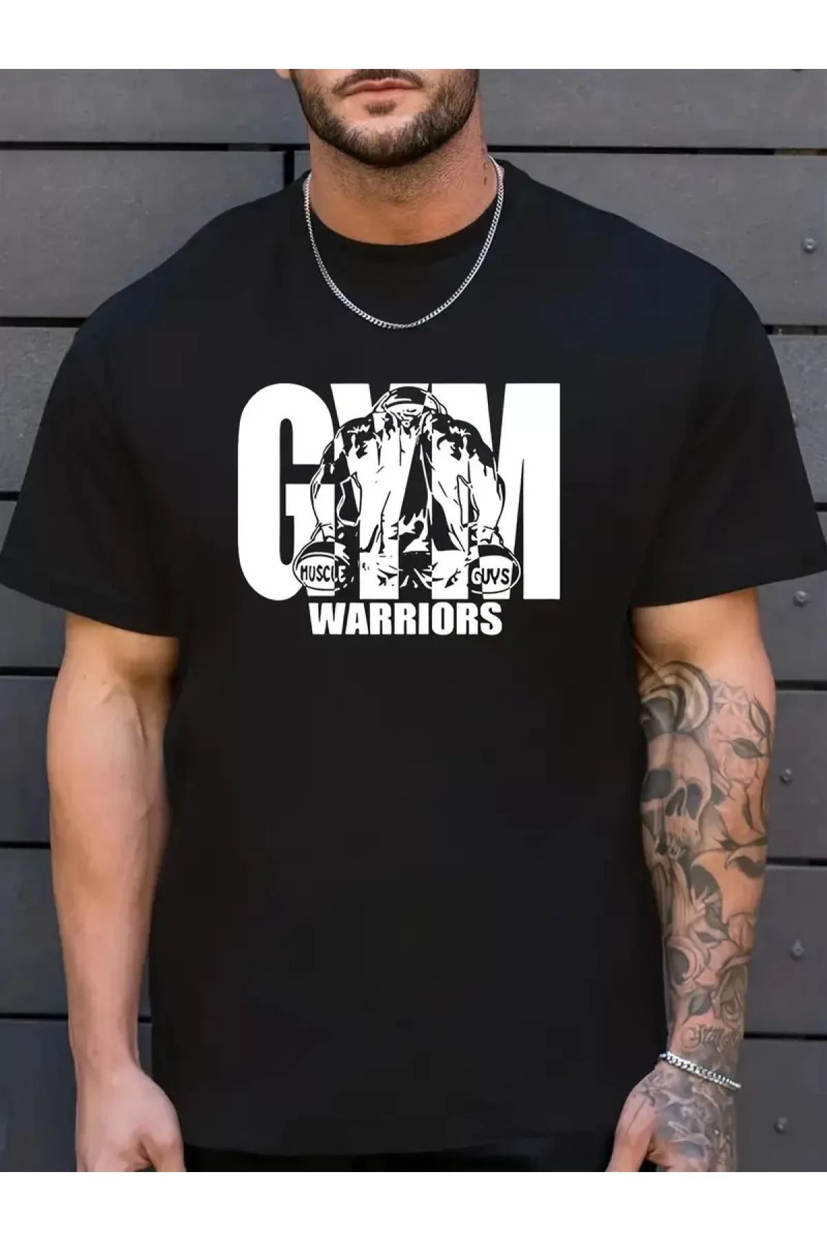 BBbutik GYM Baskılı Sporcu Oversize Tişört