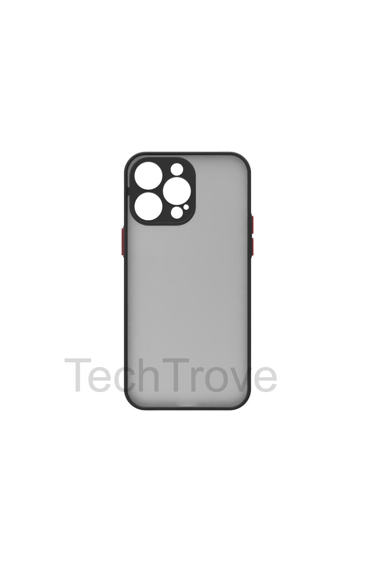 TechTrove Apple iPhone 14 Pro Kılıf Buzlu Tasarım Kenarları Yumuşak Kamera Koruma Çıkıntılı Kapak