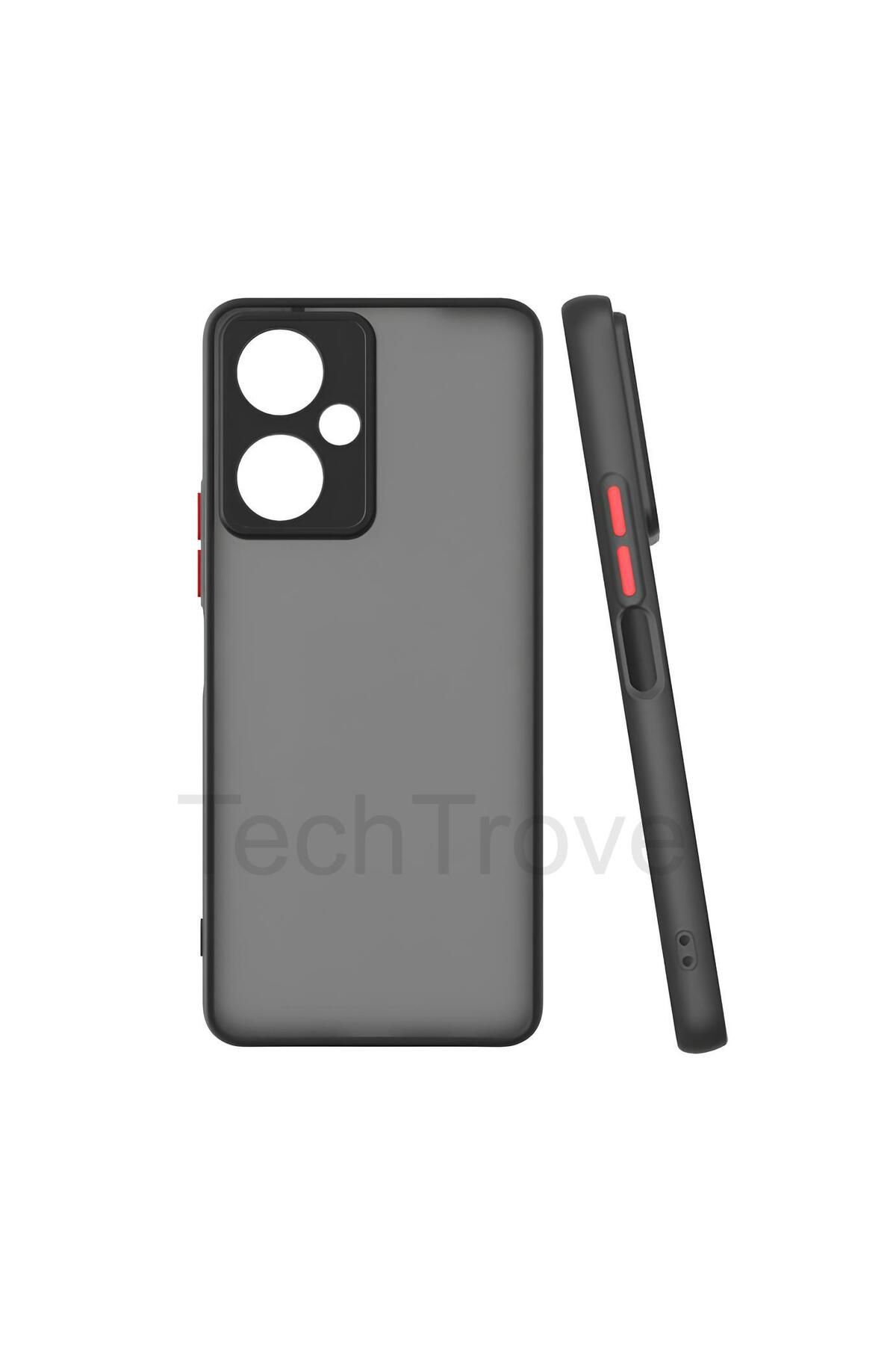 TechTrove Tecno Camon 19 Kılıf Buzlu Tasarım Kenarları Yumuşak Kamera Koruma Çıkıntılı Kapak